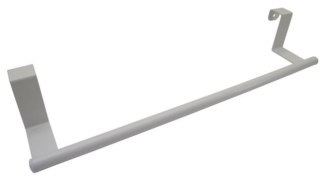 Toallero de barra blanco mate para colgar 38x6x9 cm
