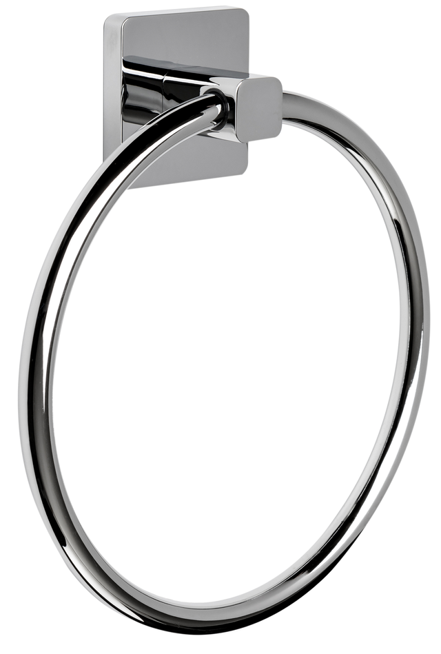 Toallero  Epsilon cromado brillante 21x27 cm
