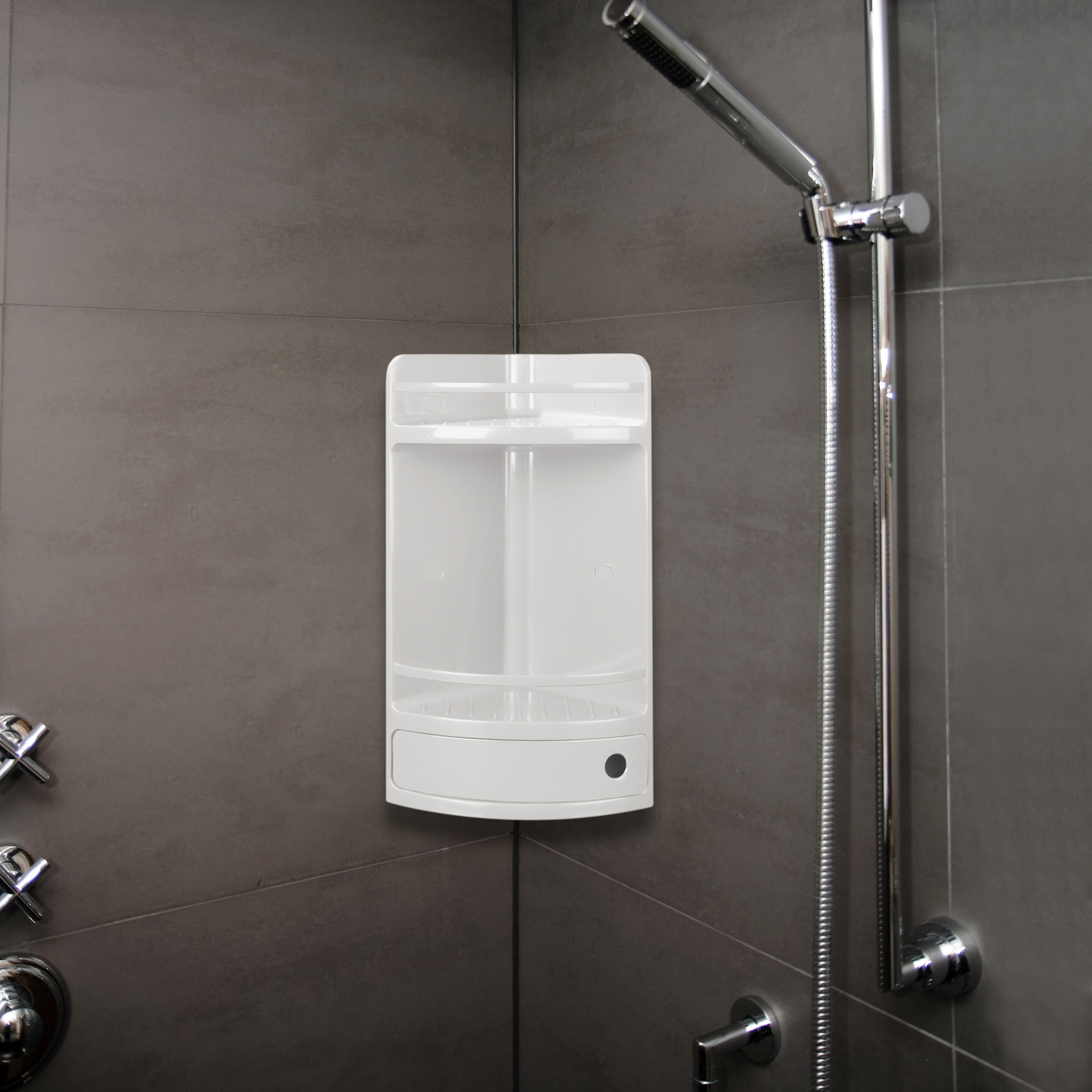 Prateleira de canto GAVETA BRANCO - 2