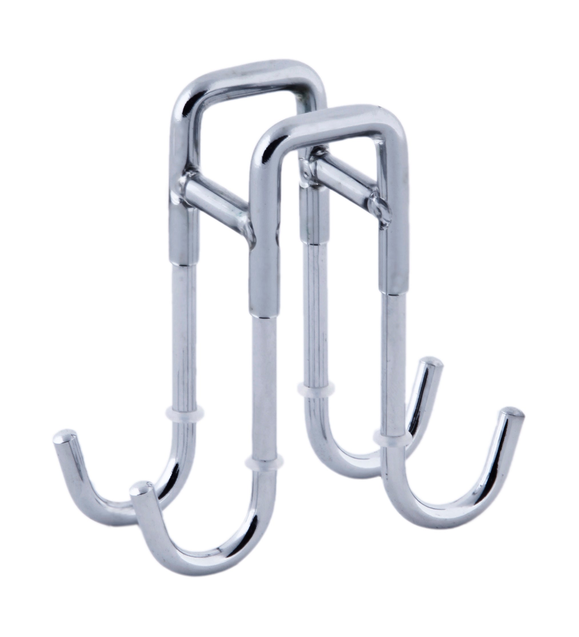 Percha gris / plata con colgadores 8x3.5x8 cm