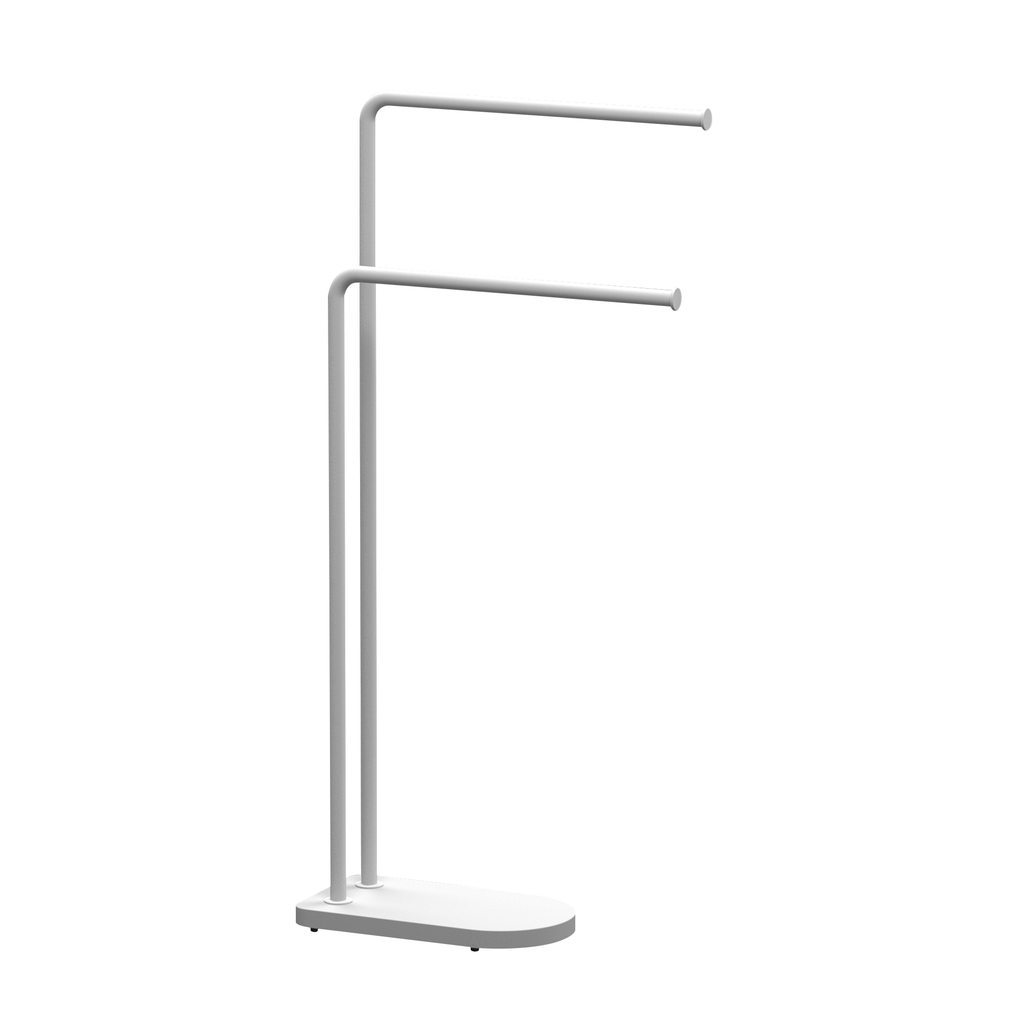 Toallero de pie Architecture blanco empolvado barnizado 15x83x42.2 cm - 7