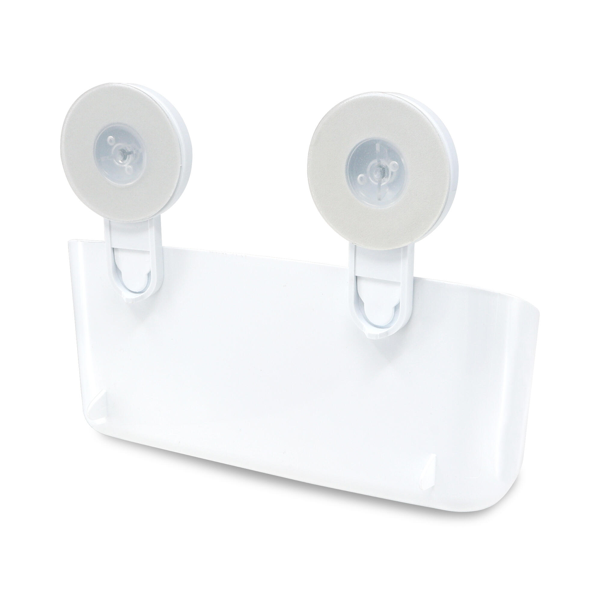 Cesto para duche com ventosa branco Basic - 3