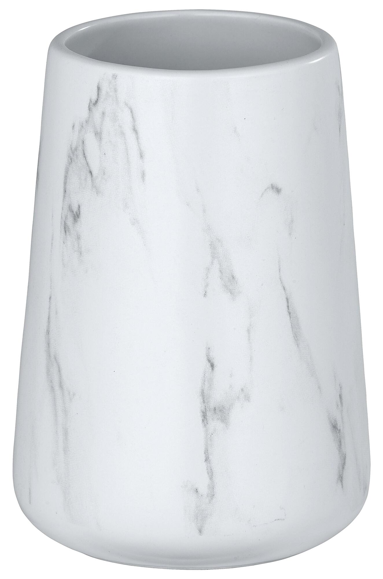 Vaso de baño adrada blanco brillante