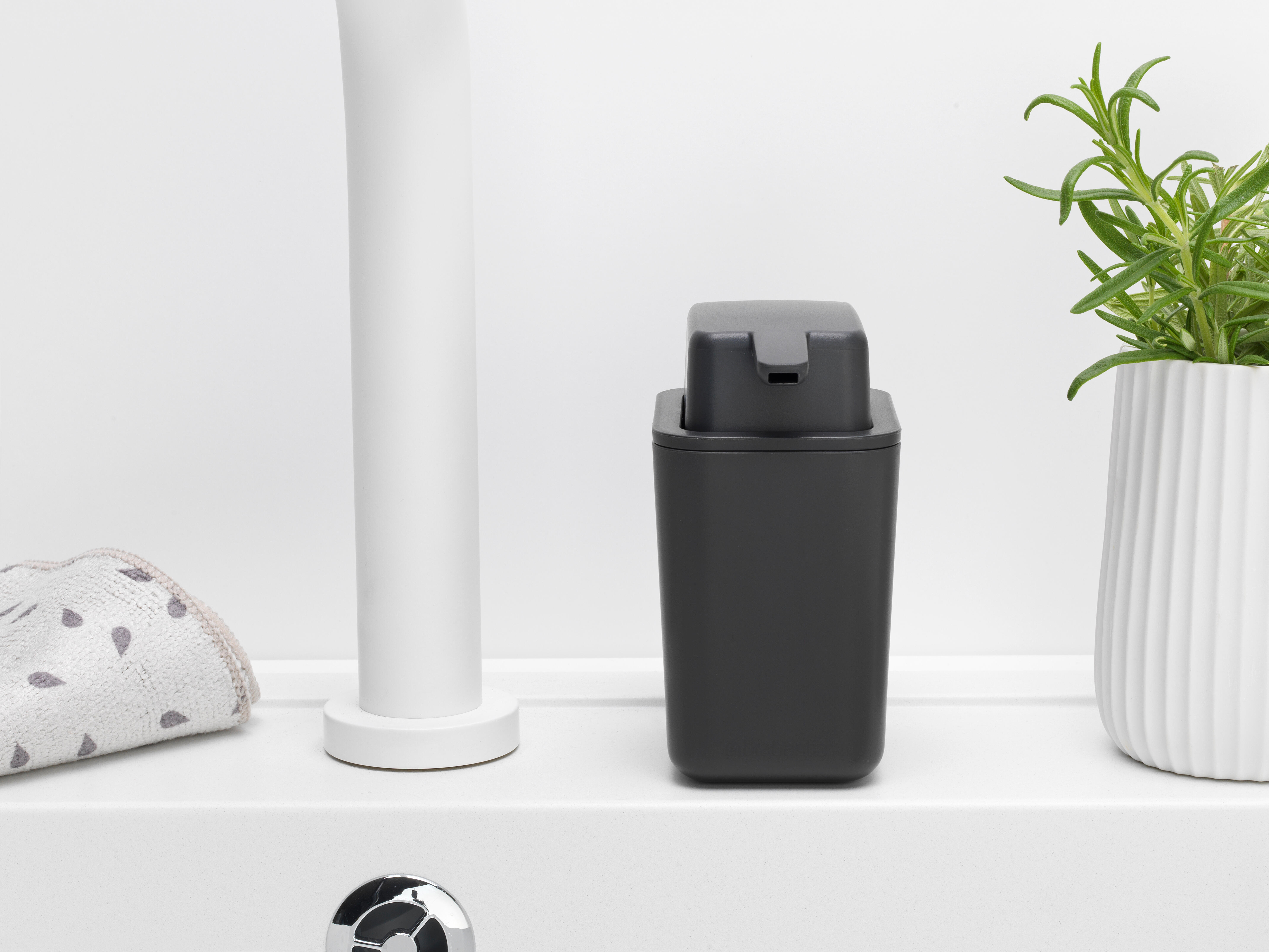 Dispensador de jabón Brabantia gris oscuro - 6