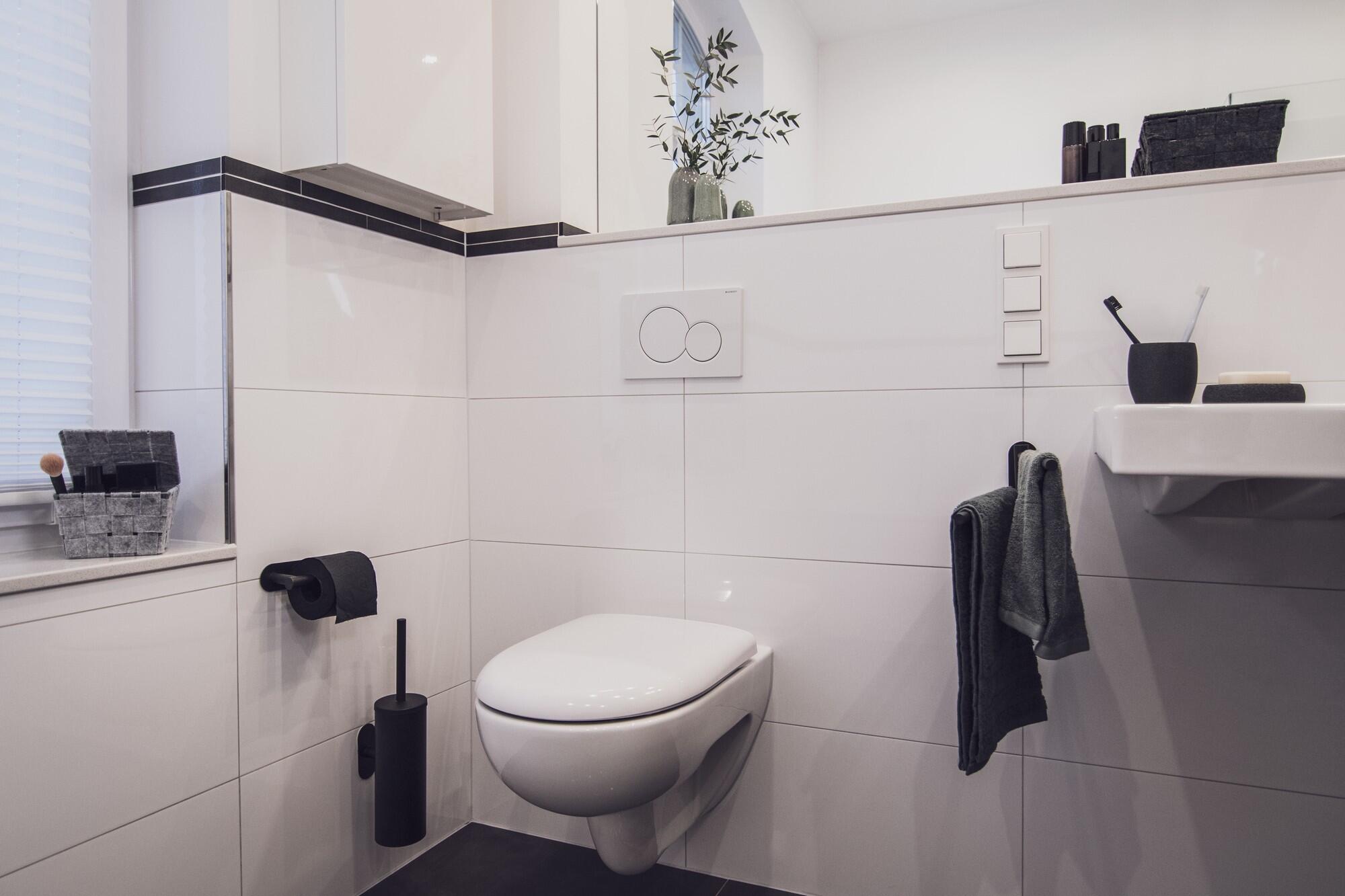 Porta-rolos de parede preto mate Wenko Orea Plus - 3