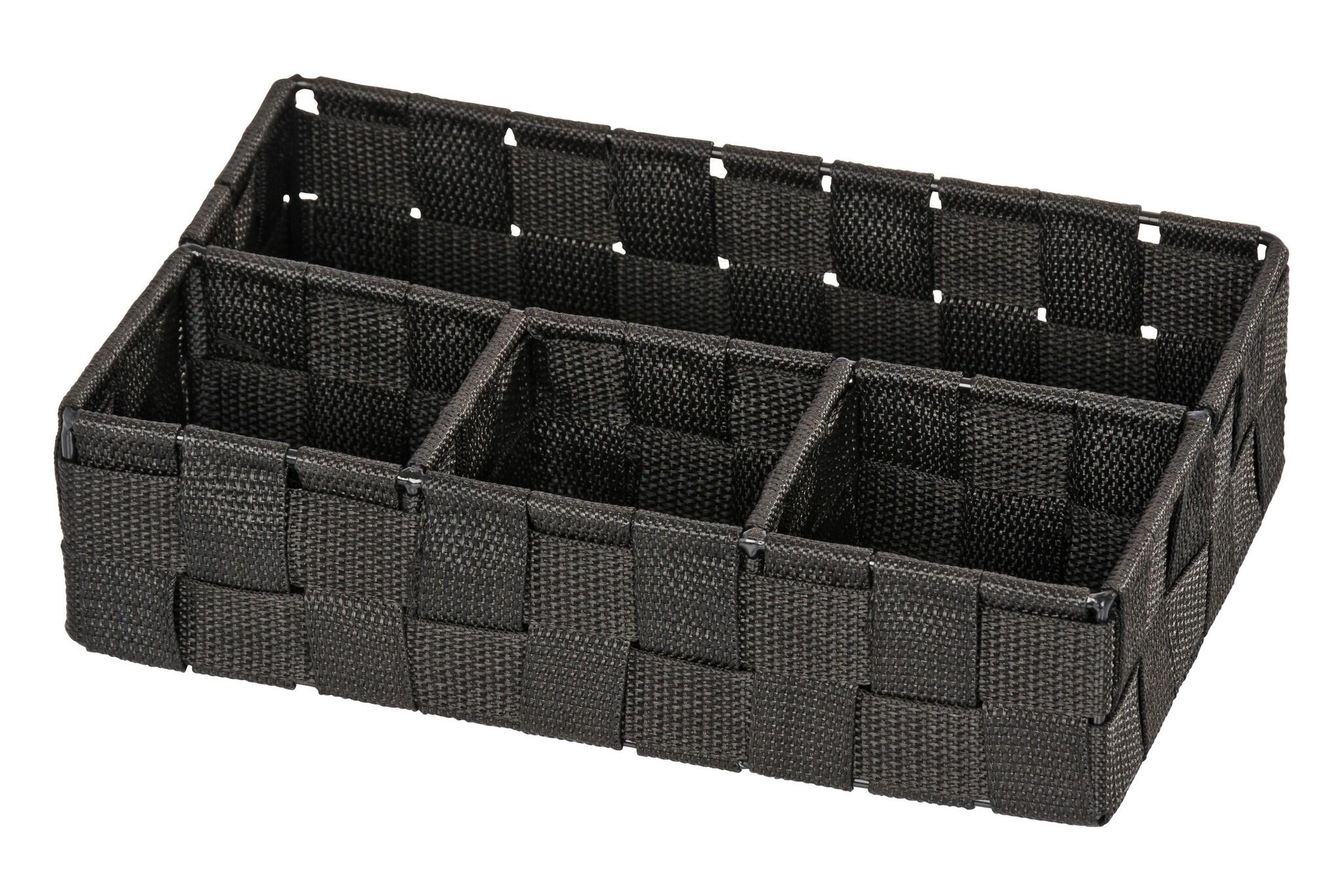 Organizador maquillaje adria negro 26x6.5x17 cm