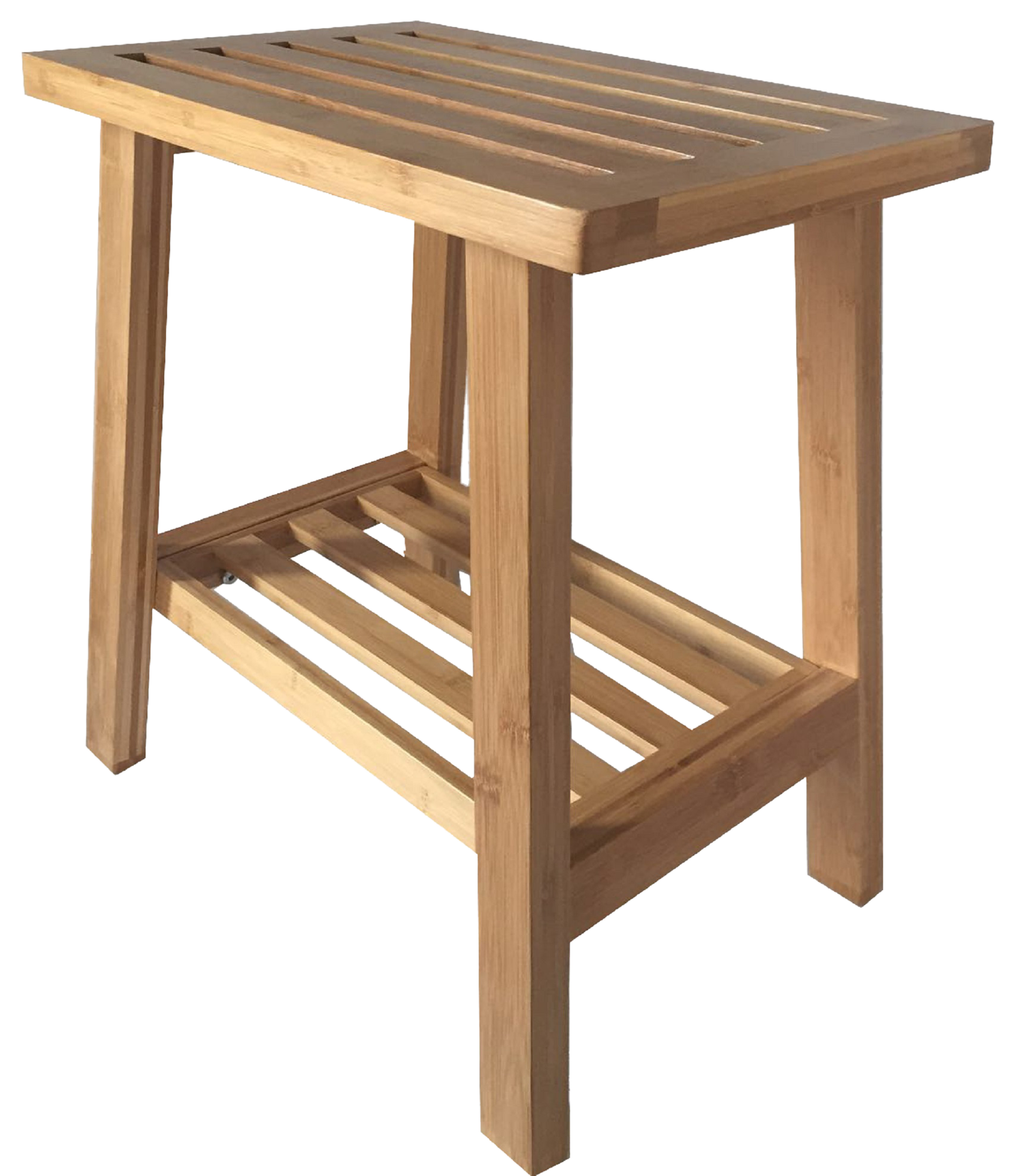Taburete de baño n6 natura marrón 45x47.5 cm