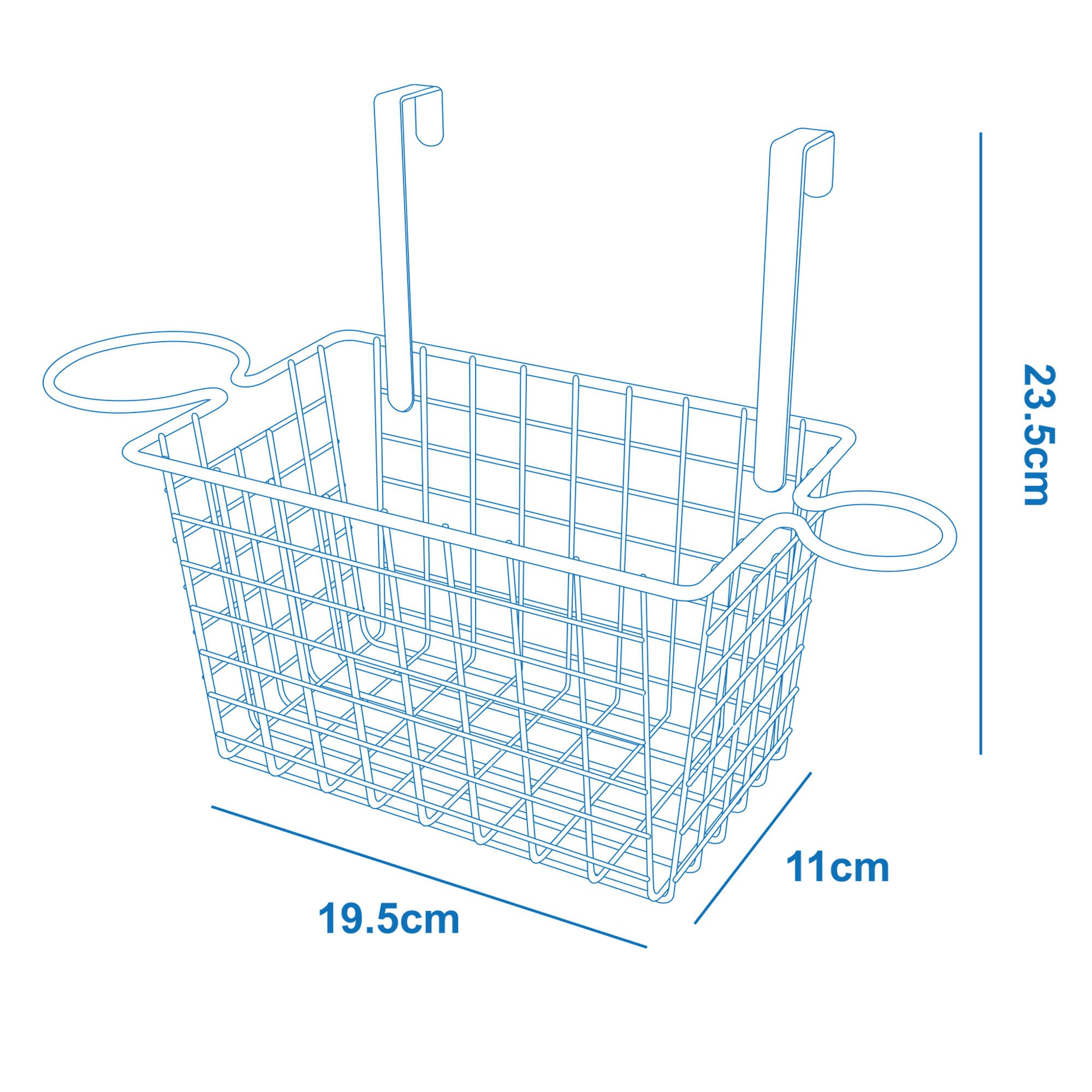 Organizador de ducha Cesto Mueble Lavabo negro 35.5x24x15 cm - 2