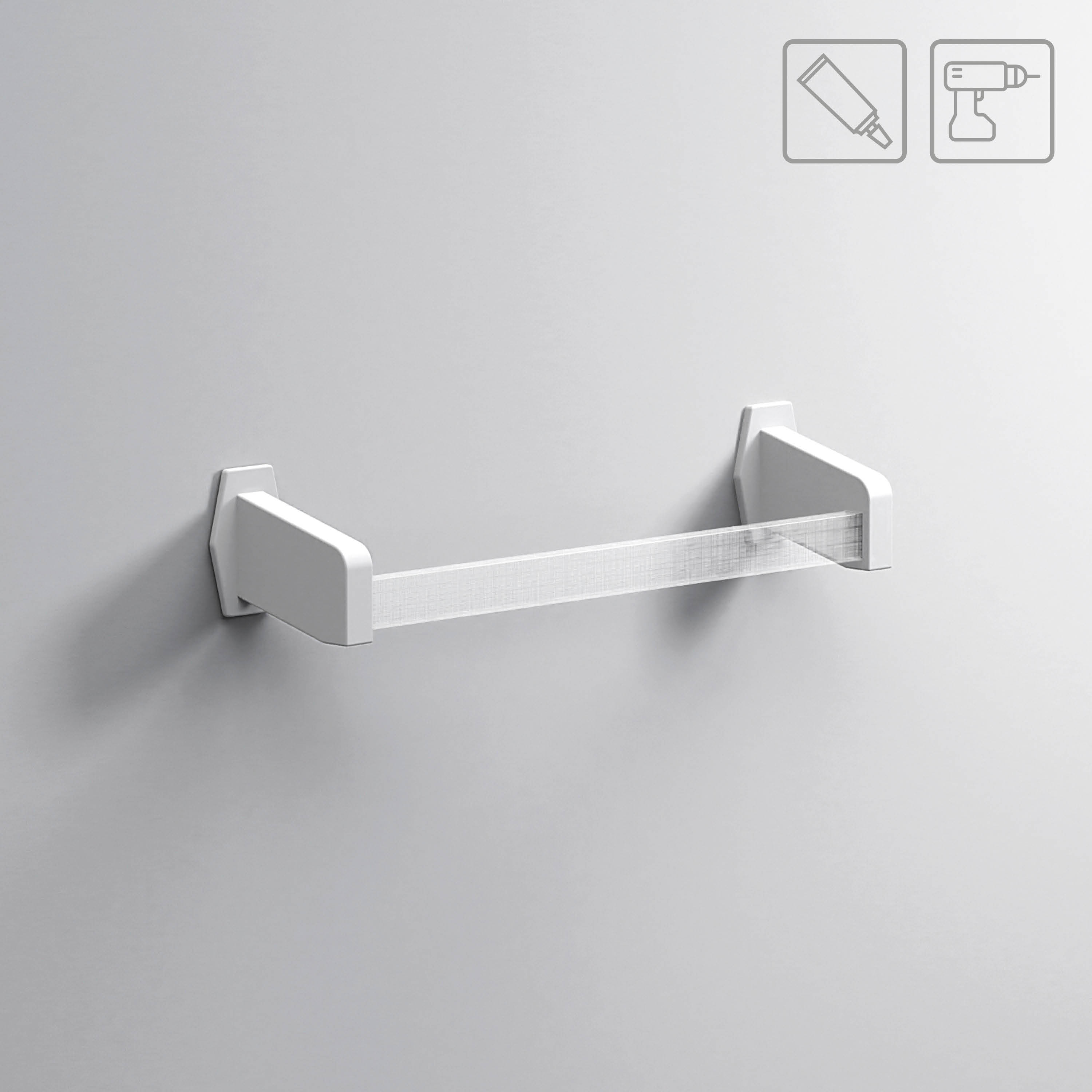 Toallero luce 34.5x6.6 cm