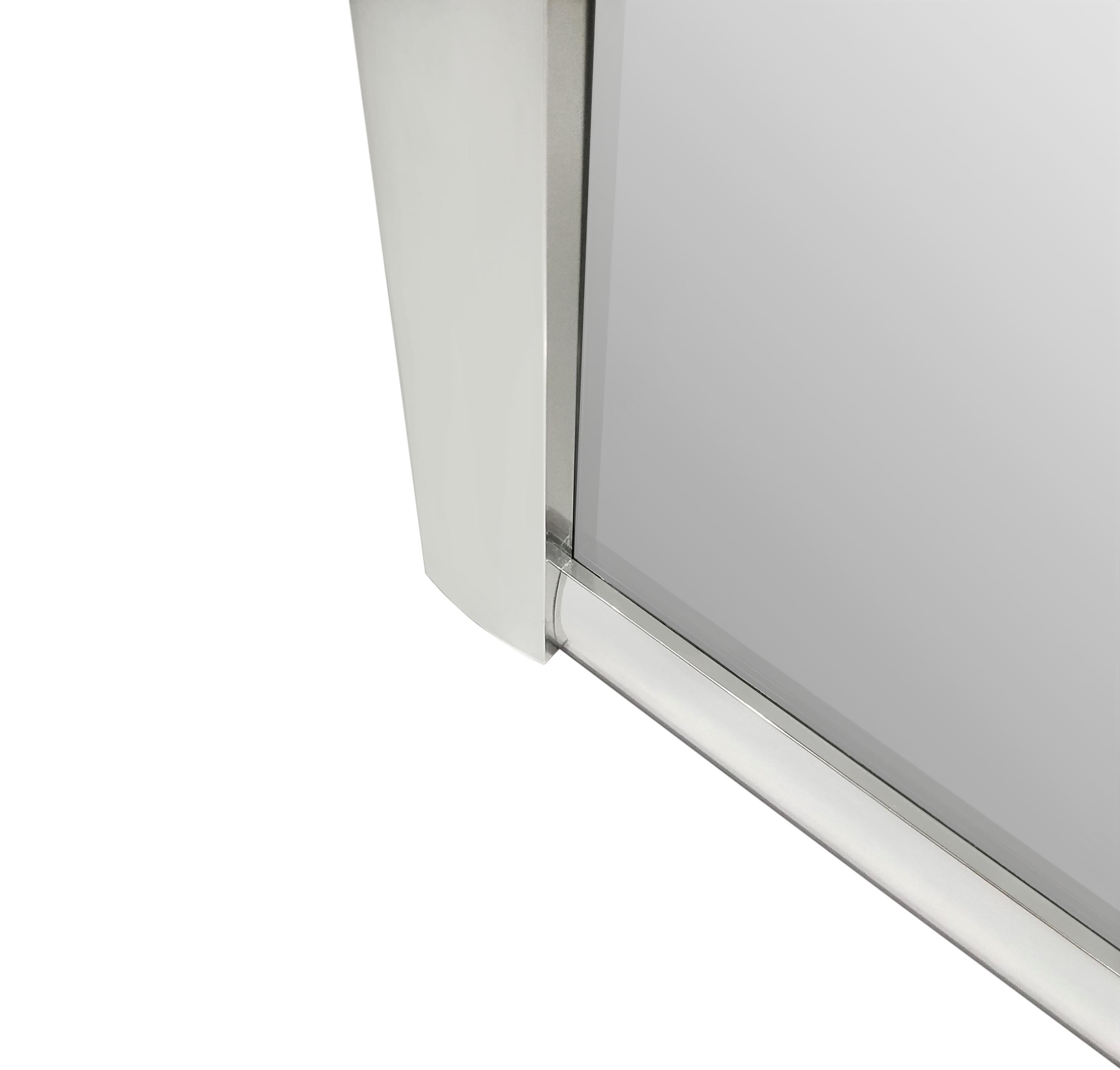 Lateral de duche fixo branco 80x185 cm Essential Sensea - 7