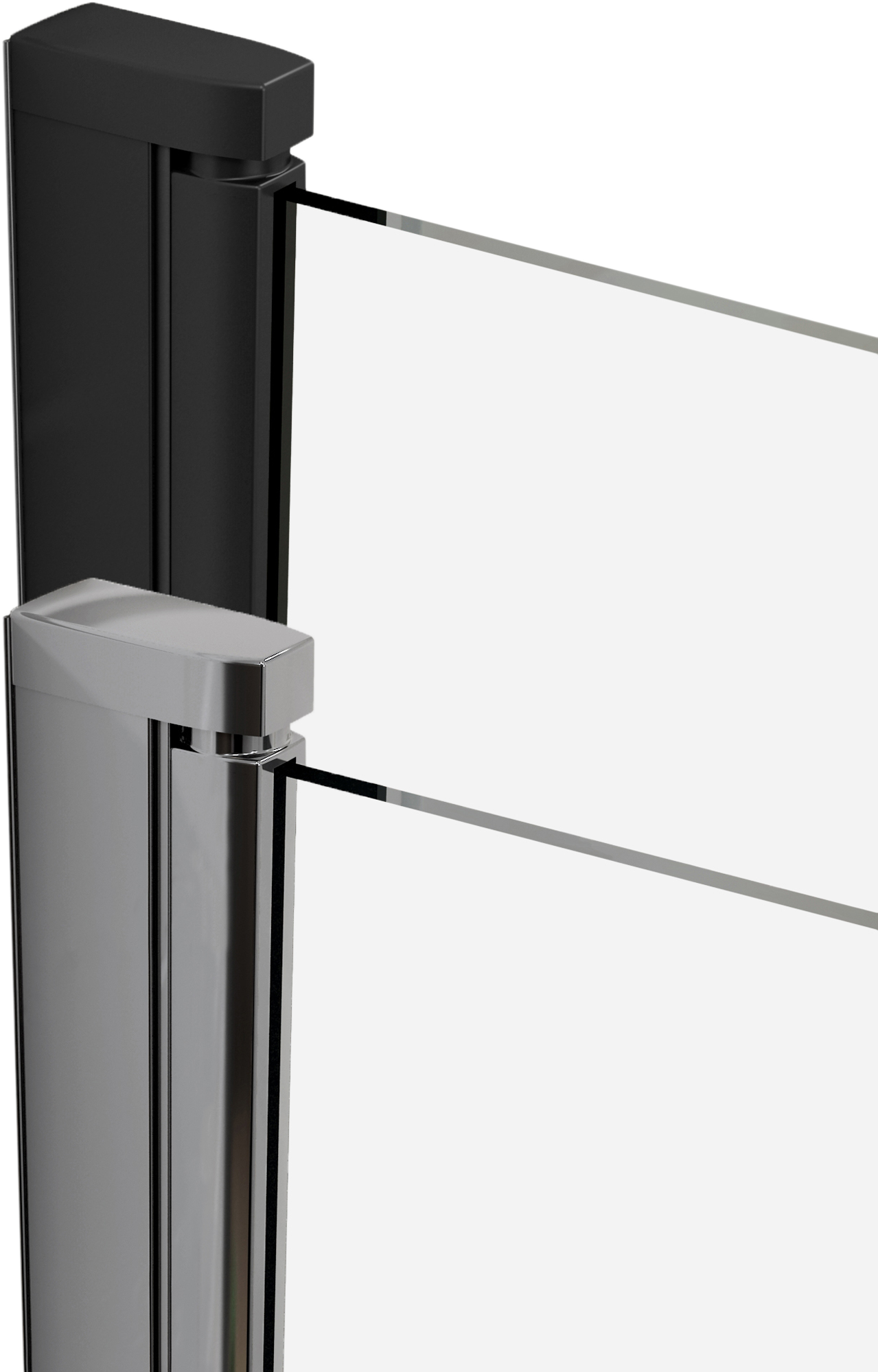 Porte de douche pivotante transparent, chromé 100 cm, Remix - 9