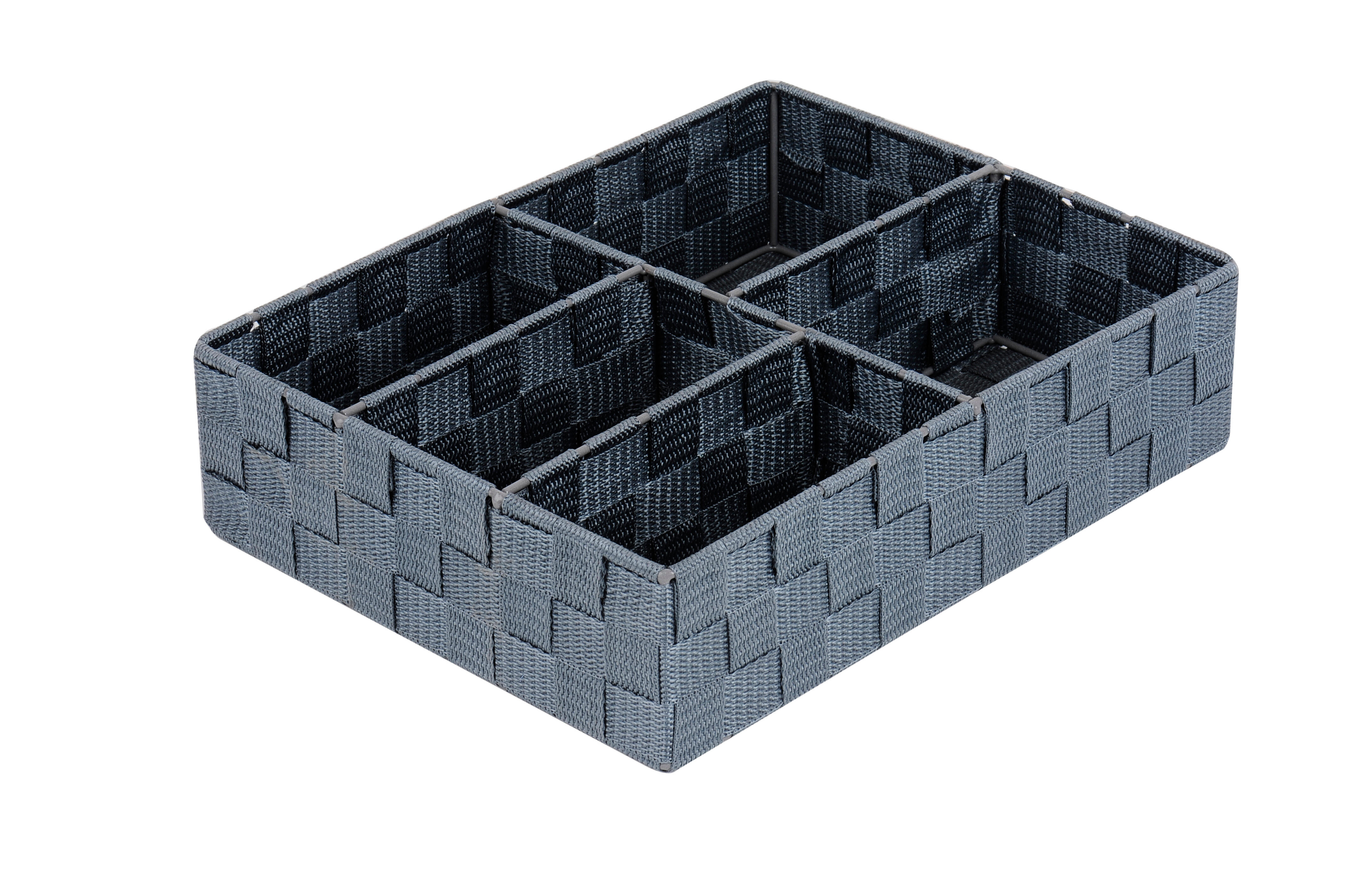 Organizador de almacenamiento, maquillaje gris Cestas 14.8x14.8x4.7cm - 4