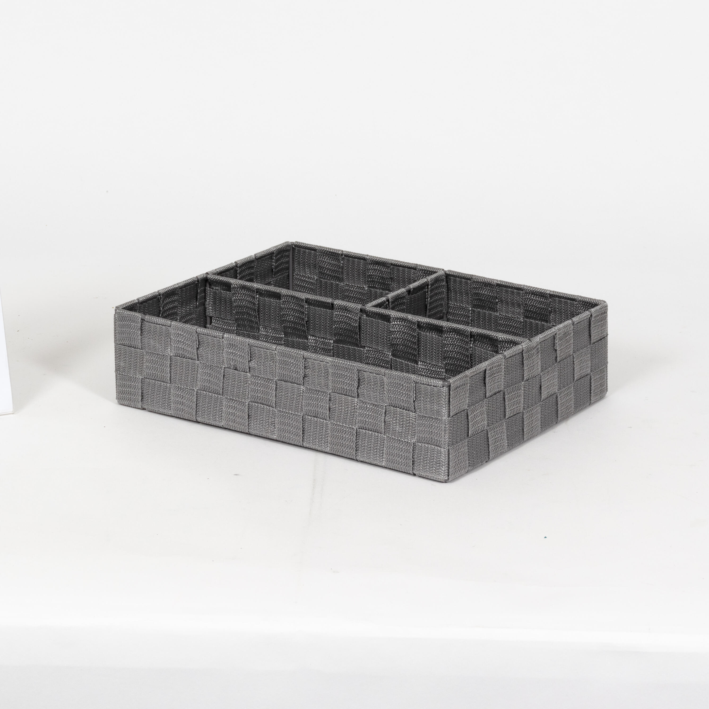 Organizador de almacenamiento gris Organizadores 25x25x8cm - 4