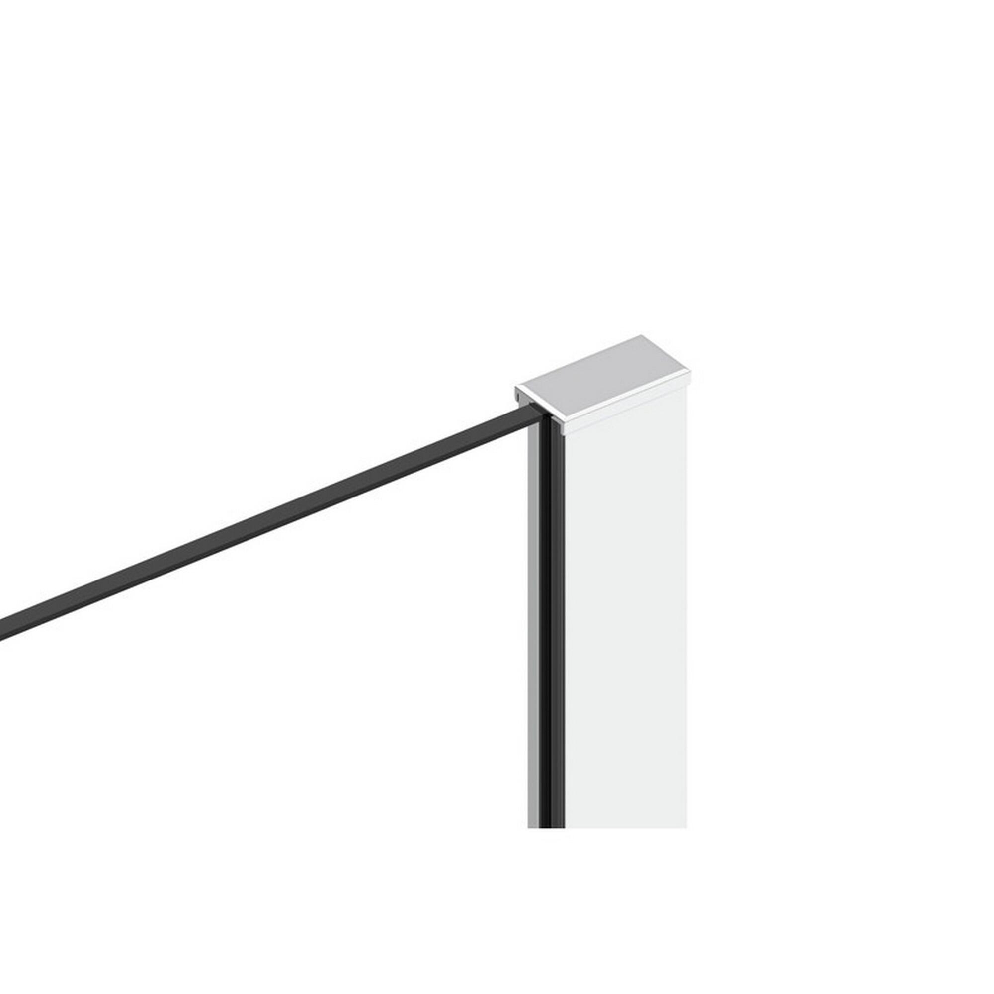 Box doccia walk-in Remix, vetro 8 mm, L 97-98.5 cm x H 200 cm, profilo cromo - 24