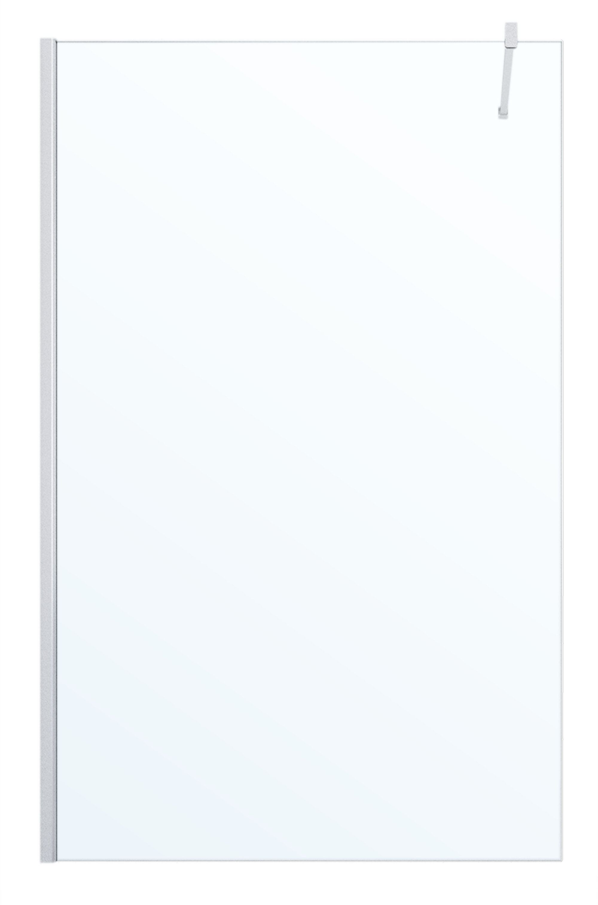 Painel de duche fixo 80x200 cm cromado transparente Vanguard Cool - 2
