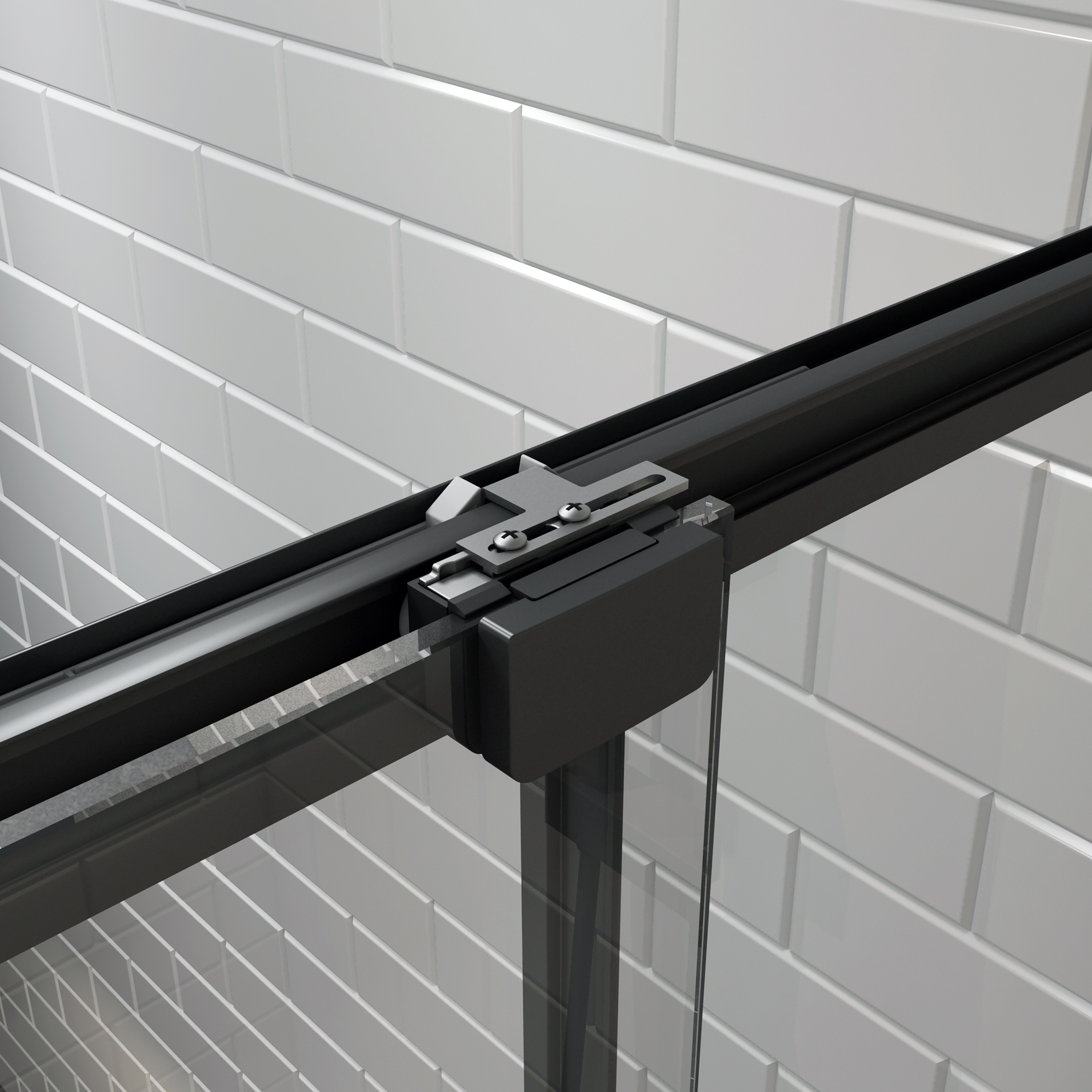 Cabine de duche 80x120x195 cm preto Sensea Remix - 10