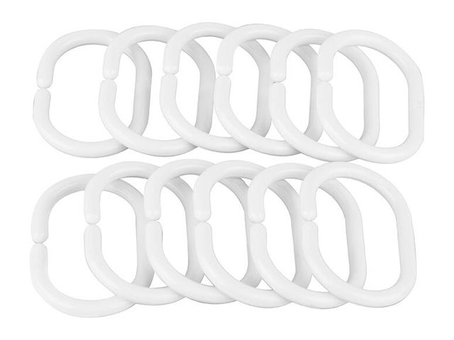 Argolas para cortina de duche SENSEA BRANCO 12 UNIDADES