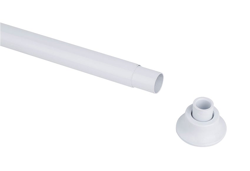 Varão para cortina de duche SENSEA BRANCO EXTENSÍVEL 75-135CM - 6