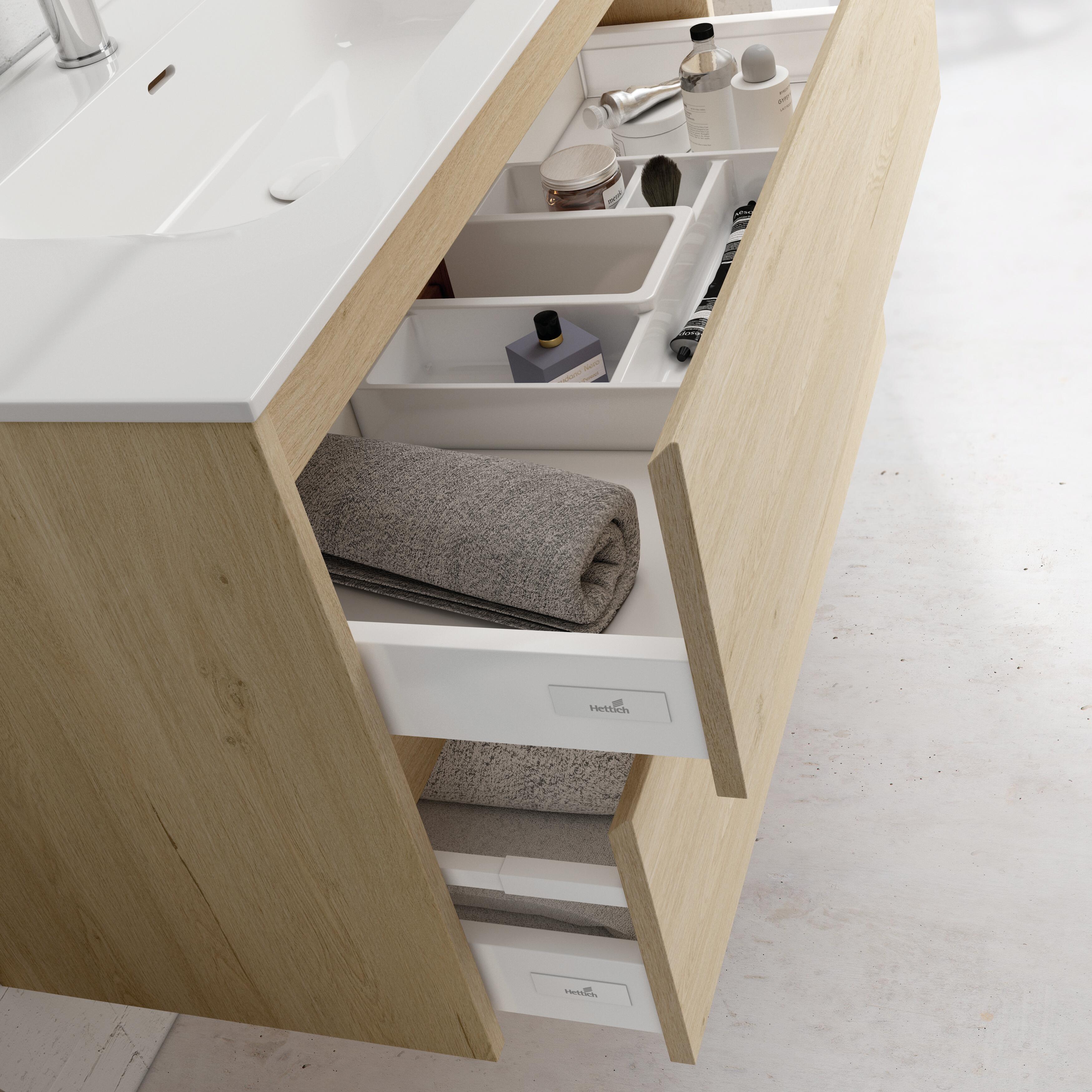 Mueble de baño Moon roble 100x48 cm (lavabo no incluido) - 4