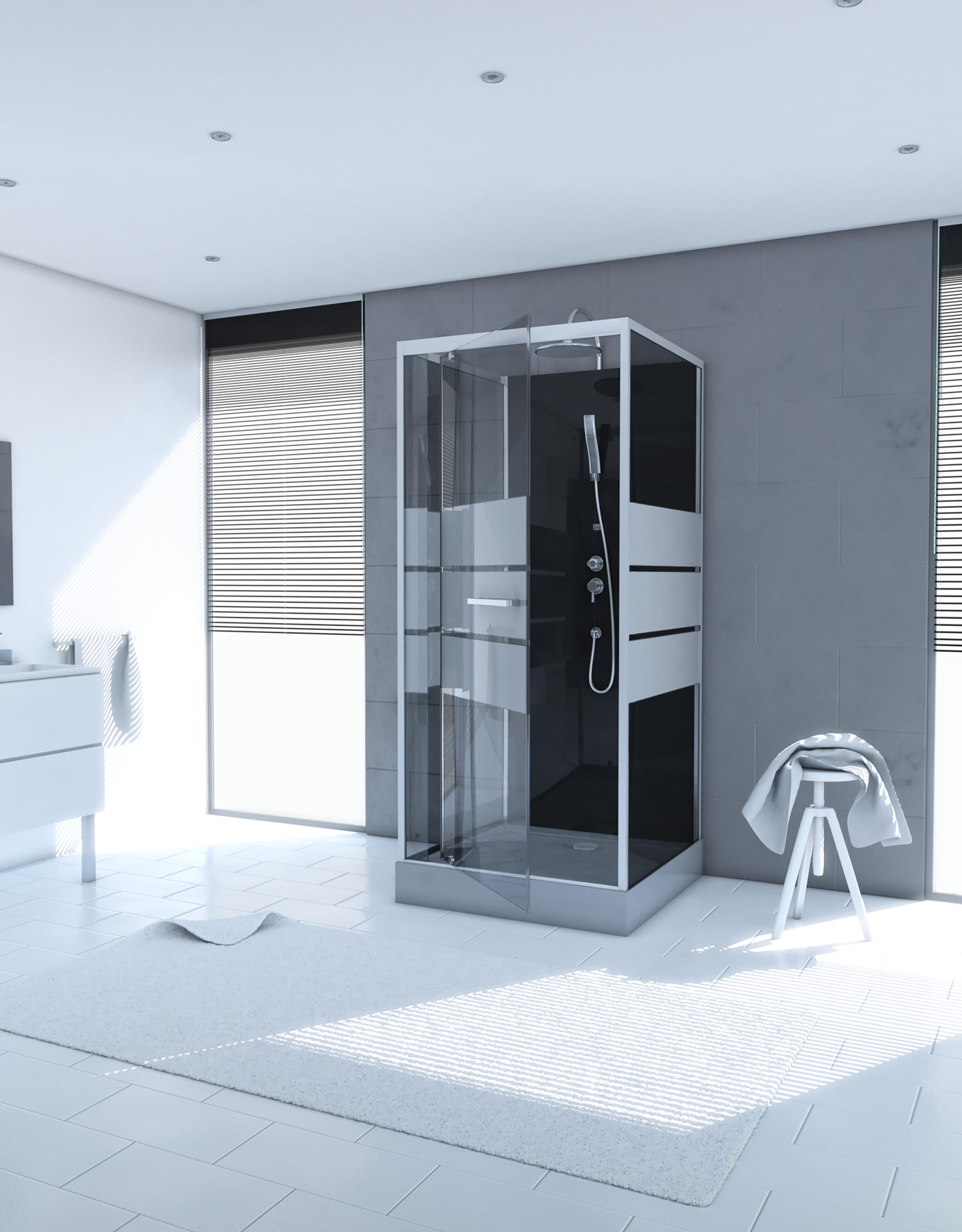 Cabina de ducha hidromasaje study 90x90x225 cm