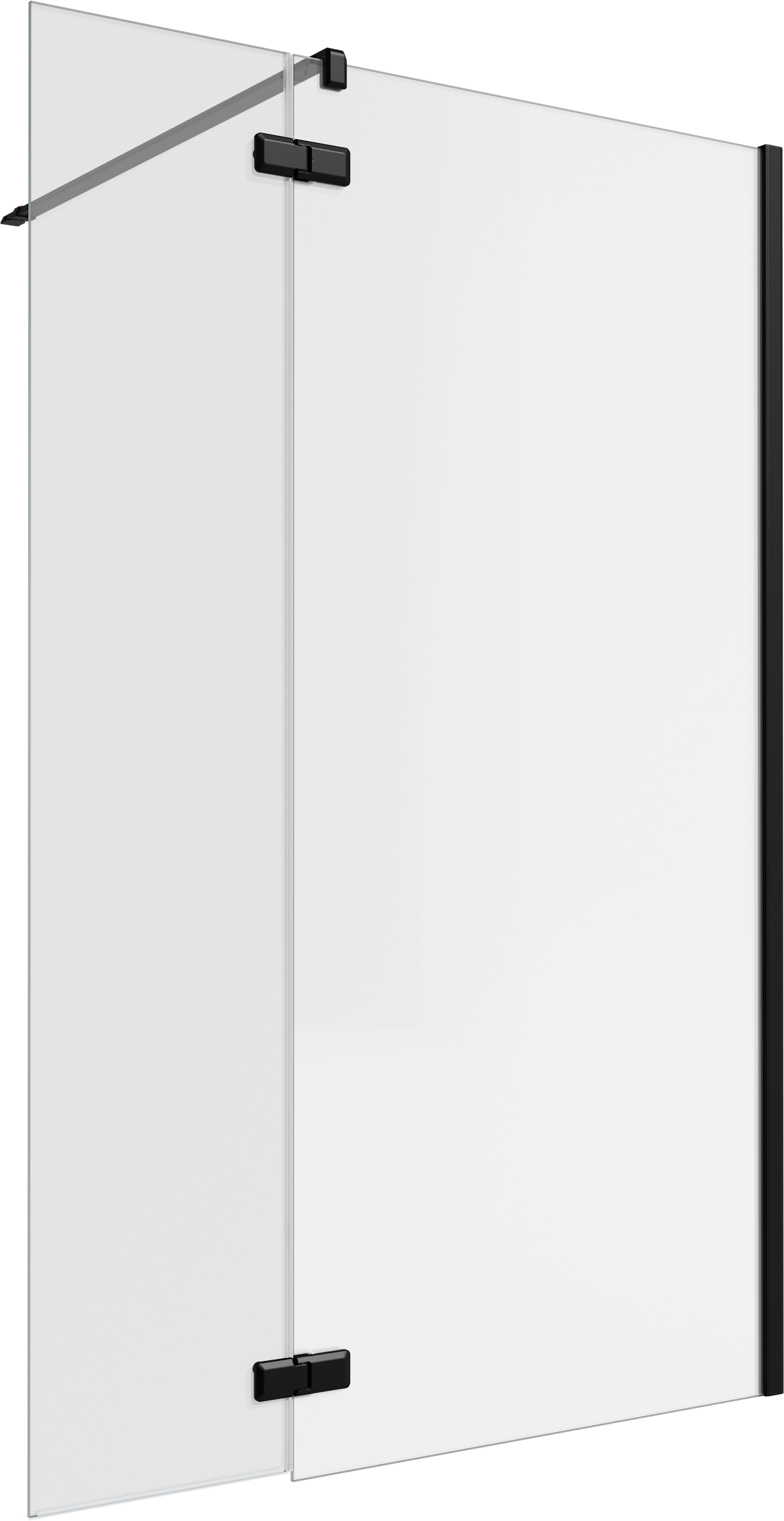 Painel de duche SENSEA NEO 130(90+40)X200CM PRETO - 15