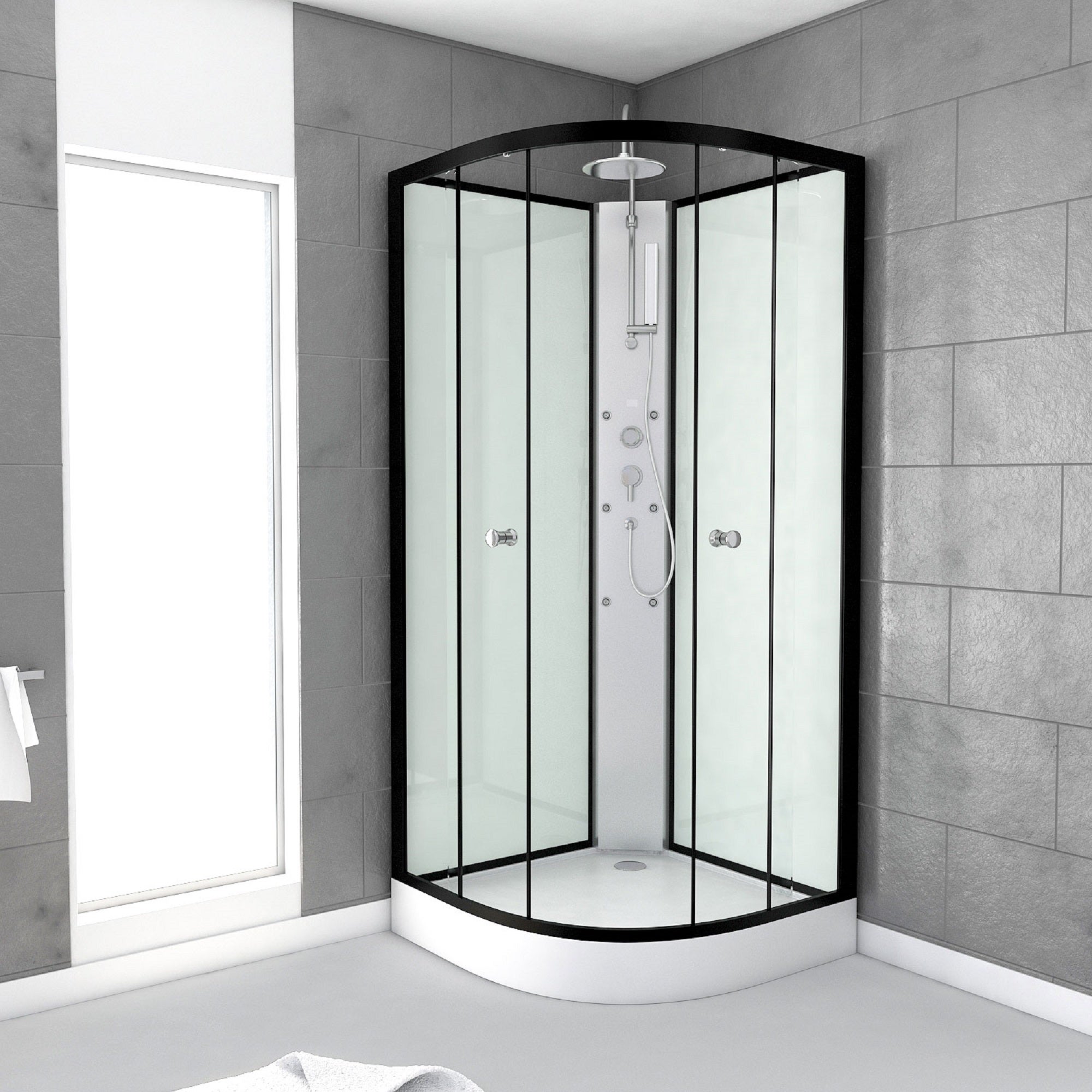 Cabina de ducha hidromasaje carlton 85x85x225 cm