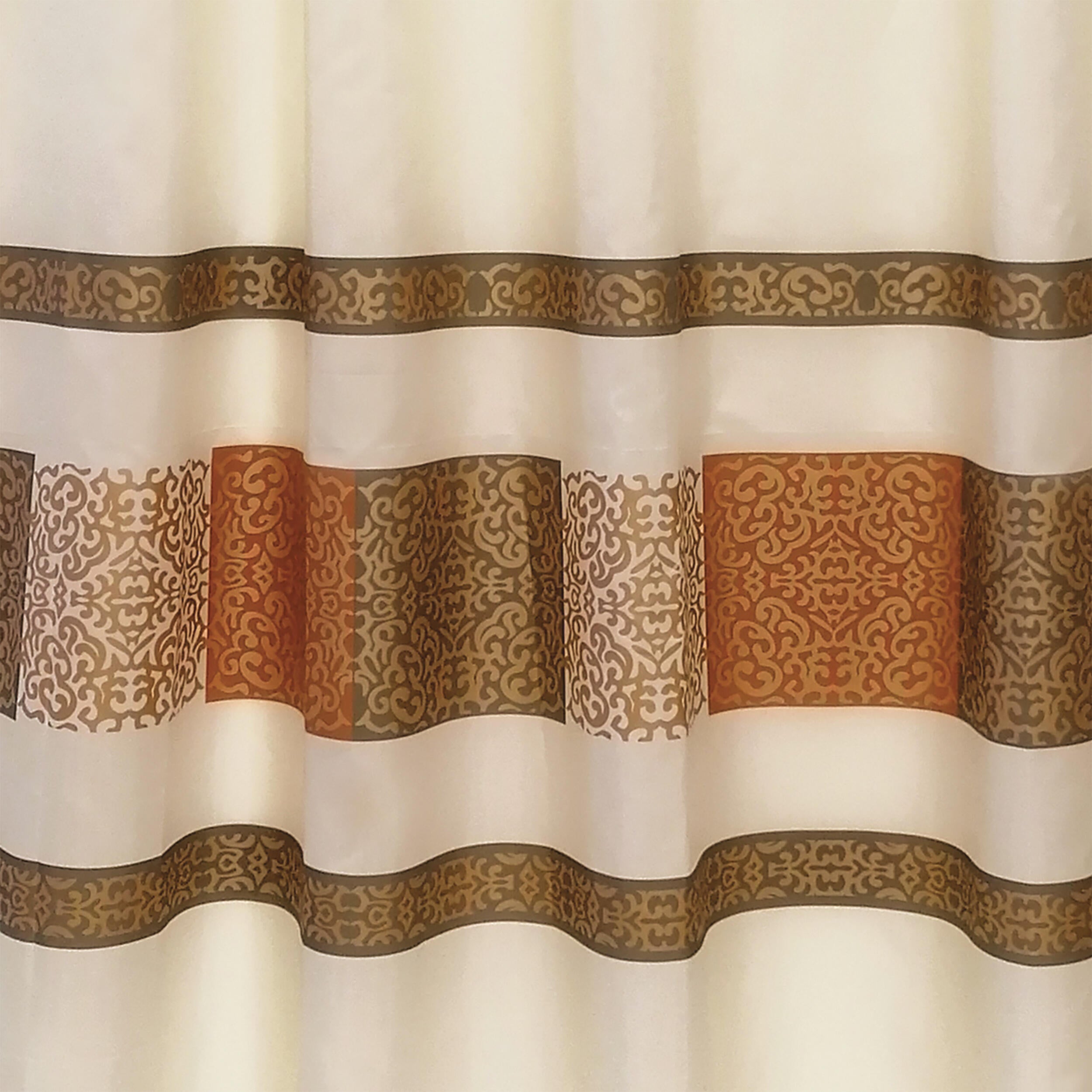 Cortina de baño alhambra beige 180x200 cm