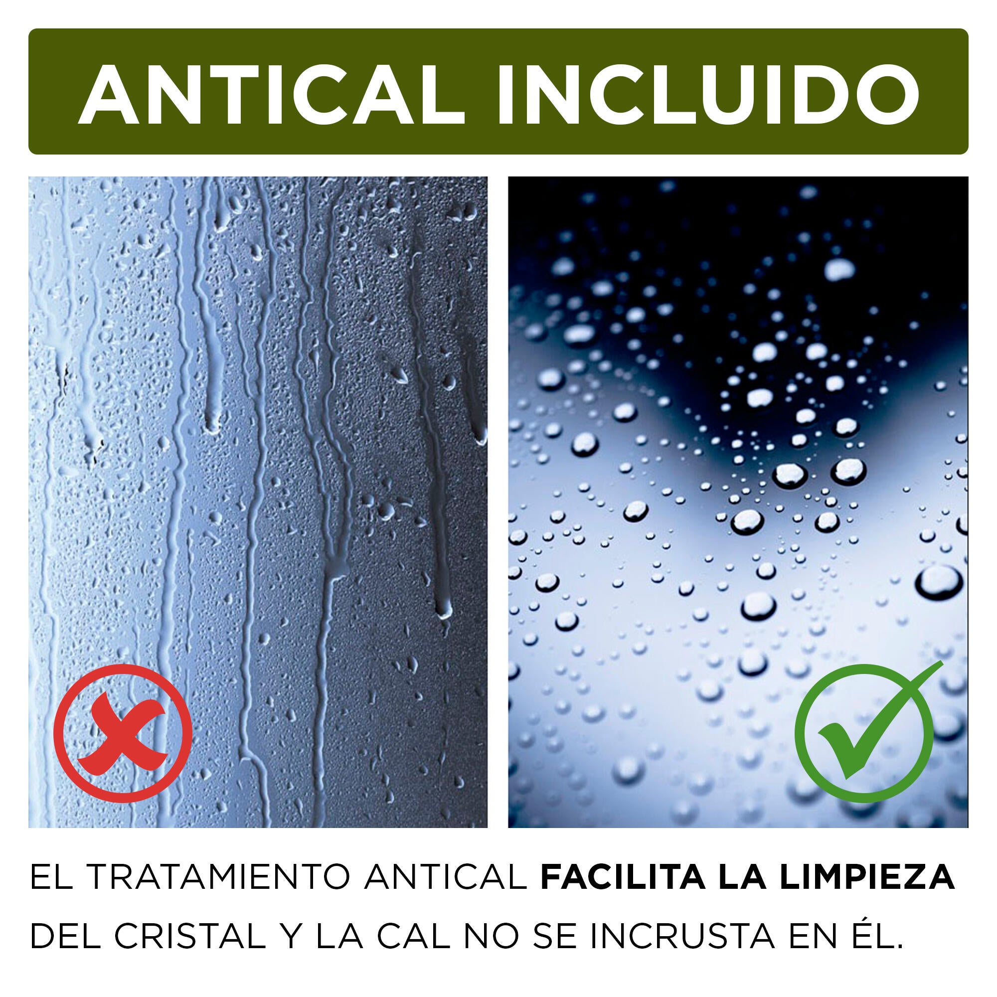 Mampara de ducha frontal 1 fijo + 1 puerta corredera transparente Vitria perfil aluminio cromo (150-155)x199.2 cm cierre de sobreponer marca Glassinox - 10