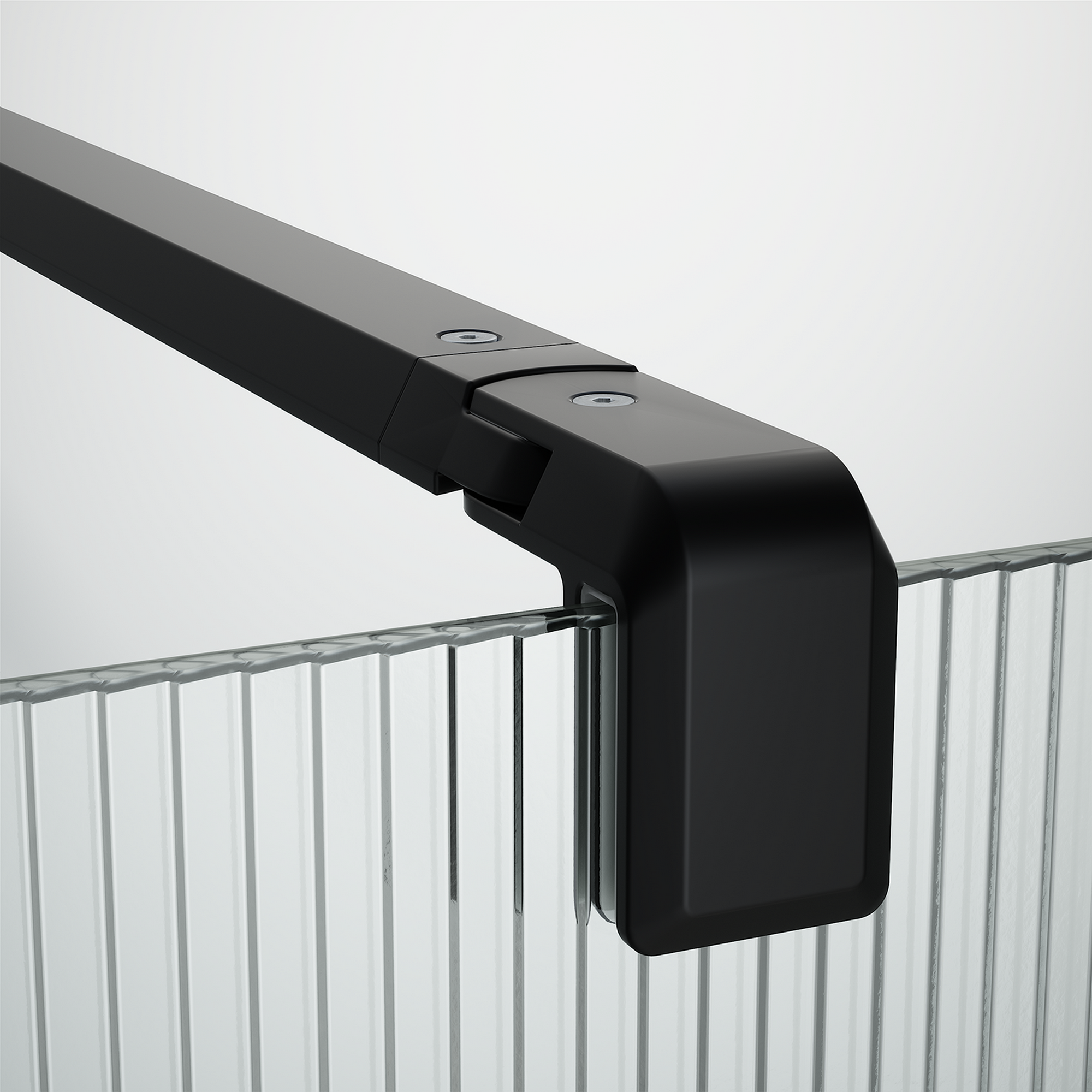 Painel de duche SENSEA NEO 140(100+40)X200CM SERIGRAFADO PRETO | Leroy ...