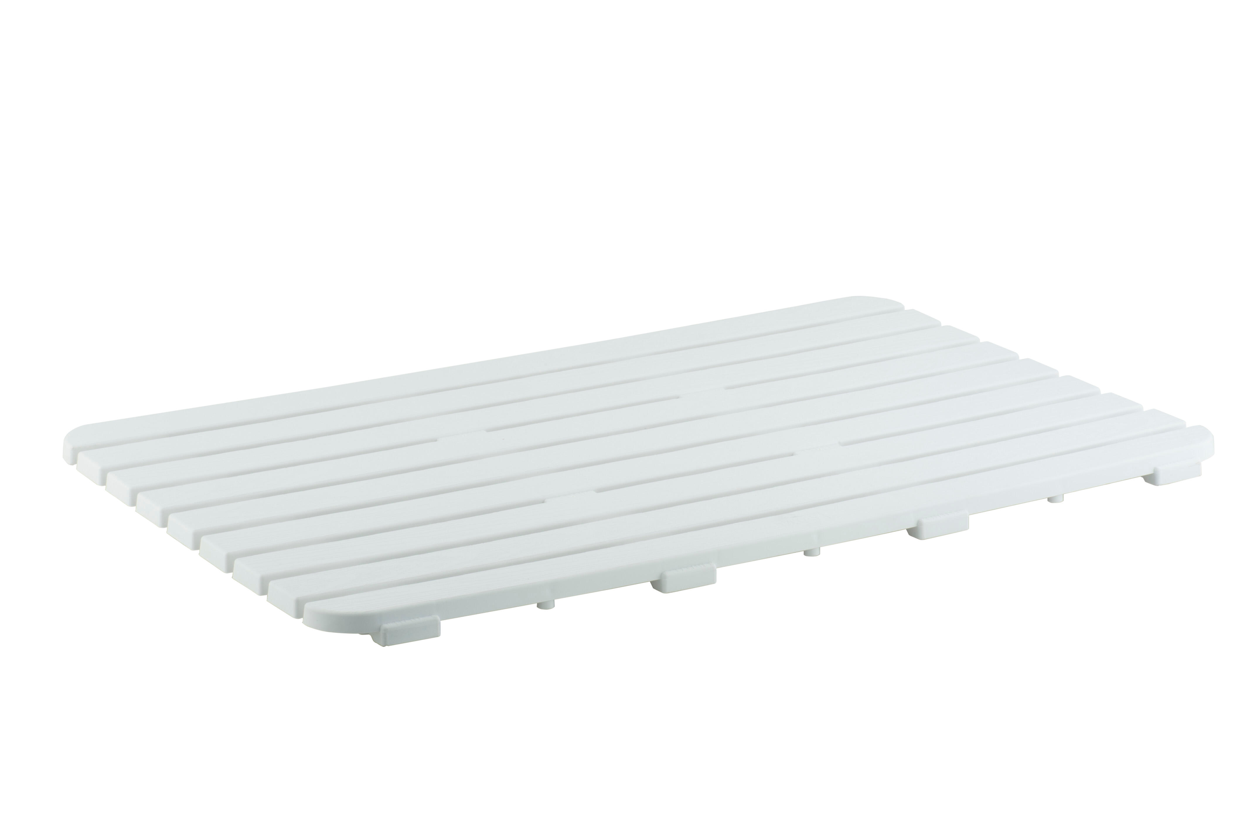 Tarima baño rectangular blanco 50x 80 cm