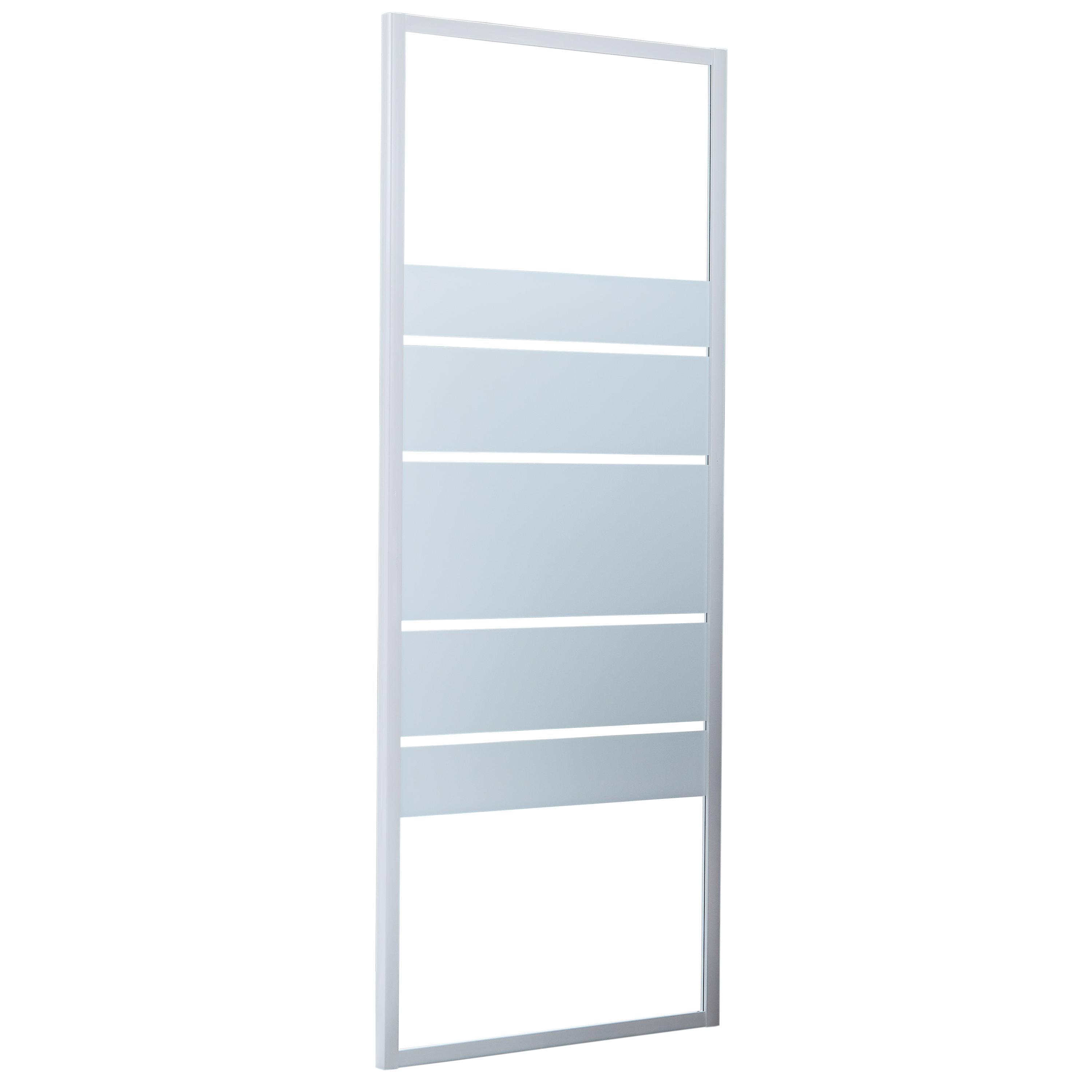 Lateral de duche fixo branco 80x185 cm Essential Sensea - 3