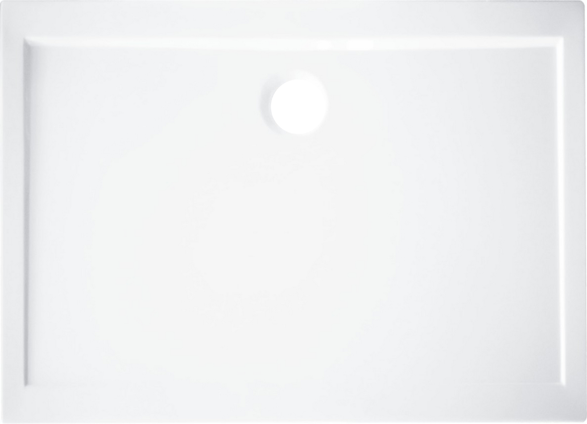 Base de duche SENSEA ESSENTIAL BRANCA 100X80 CM RETANGULAR - 12