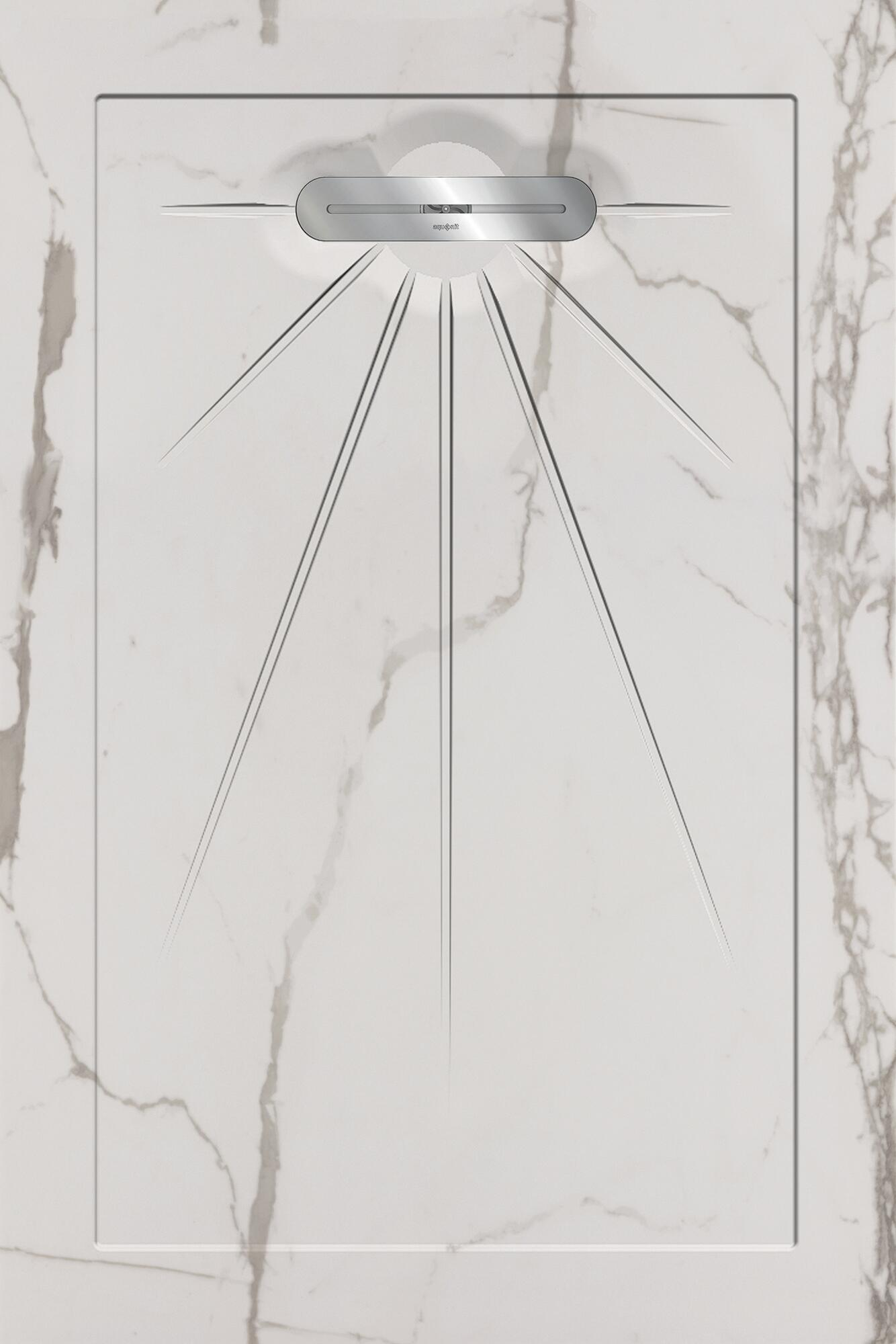 Plato de ducha infinity 90x90 cm blanco