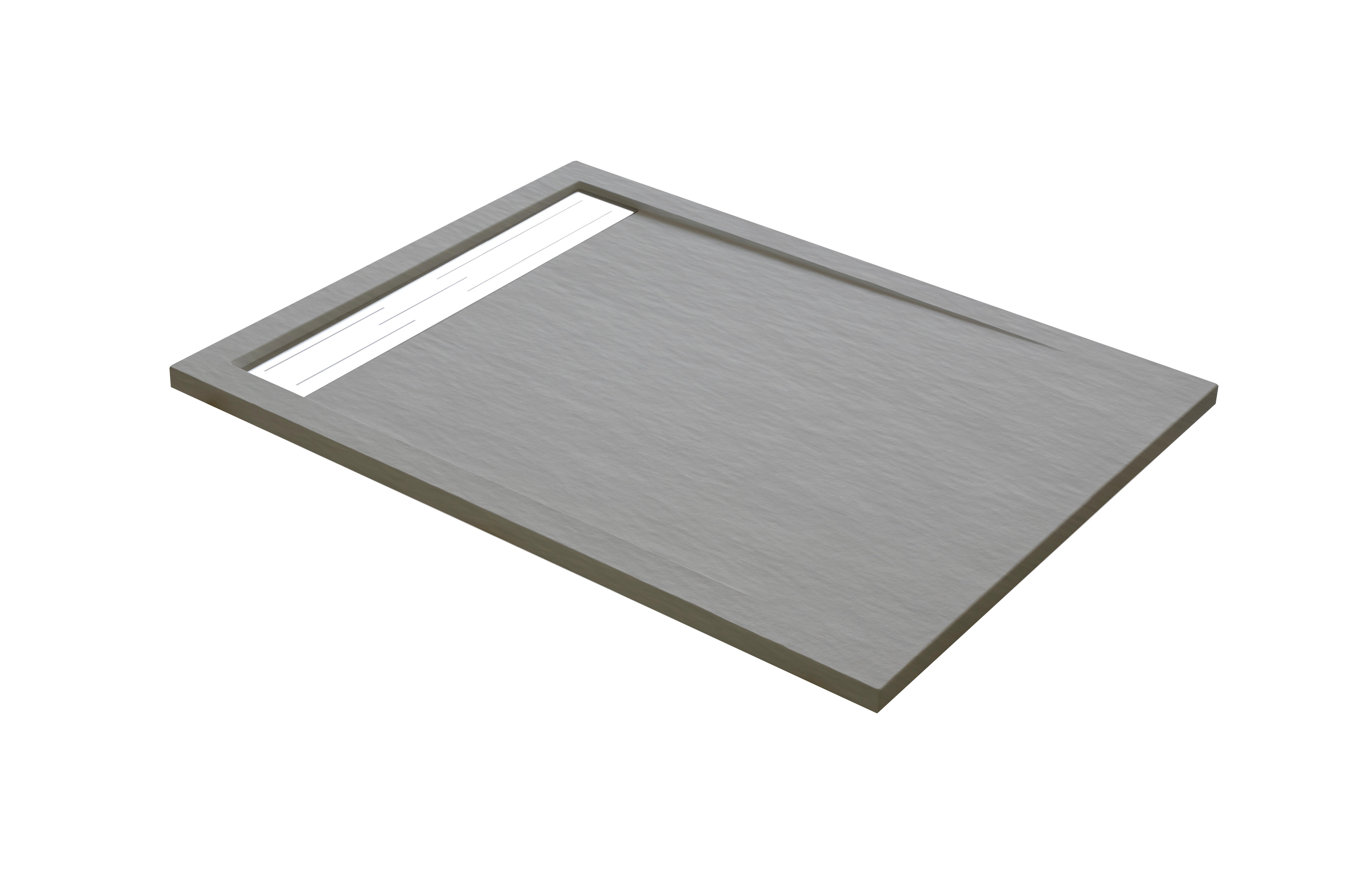 Plato de ducha atlas 100x75 cm gris