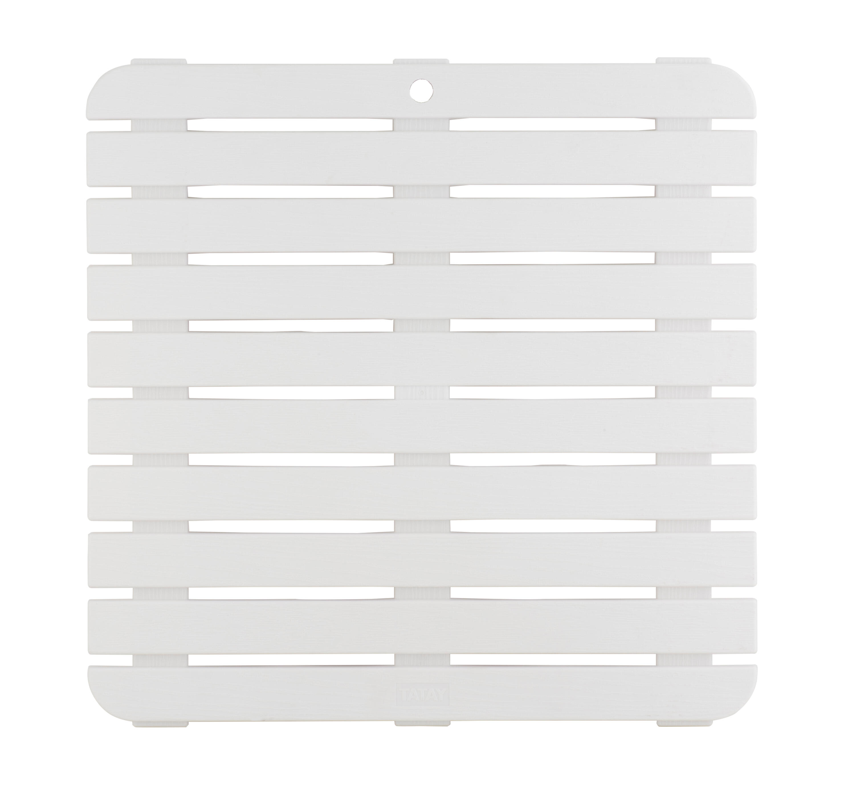 Tarima baño cuadrada blanco 55x 55 cm - 2