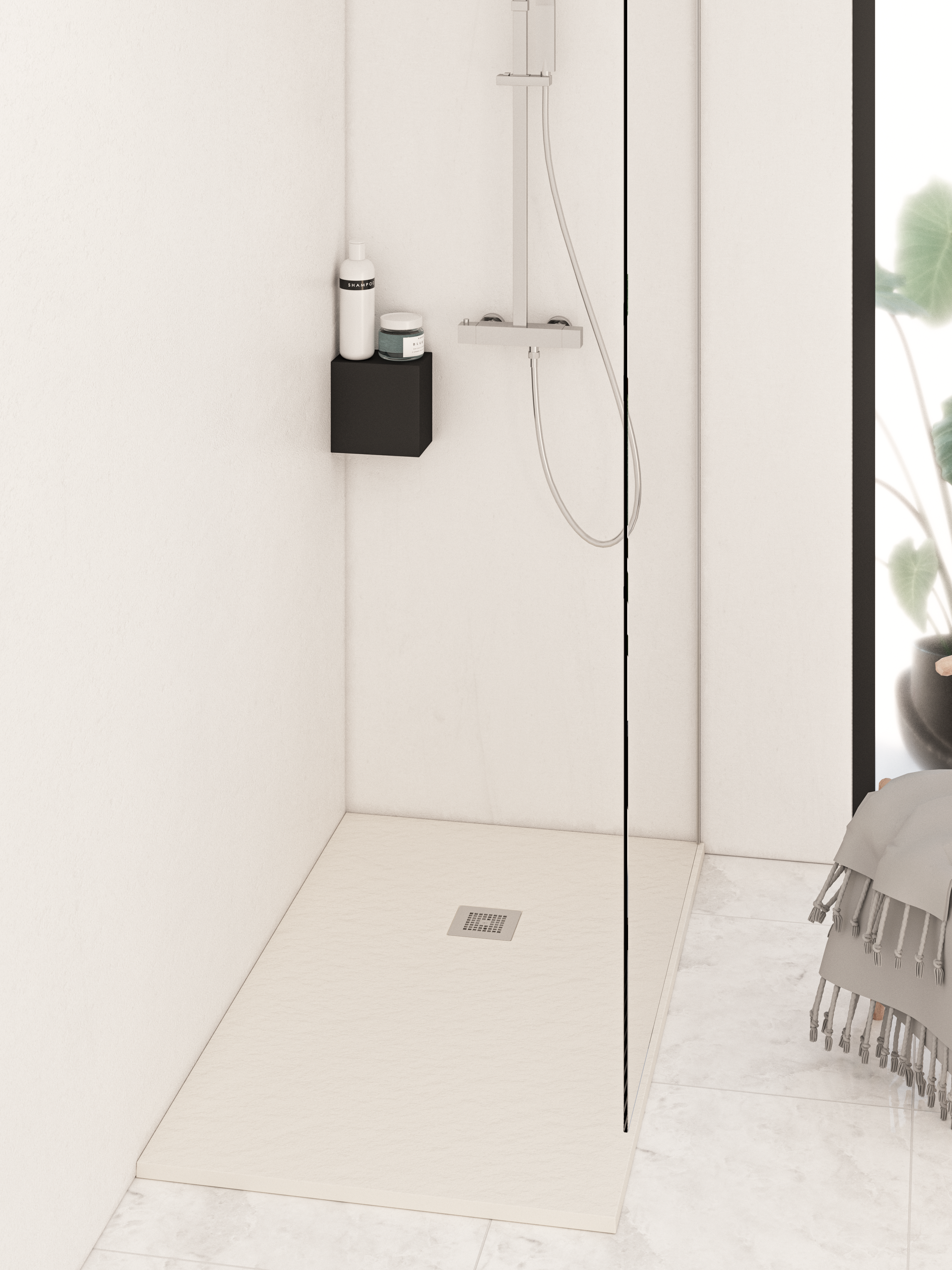 Plato de ducha Greenpact 150x80 cm crudo - 3