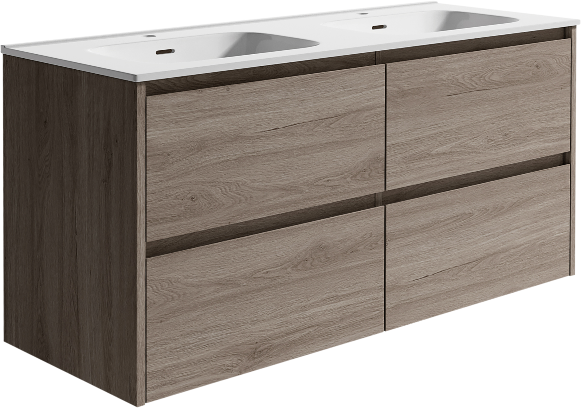 Mueble de baño moon roble gris 120x48 cm