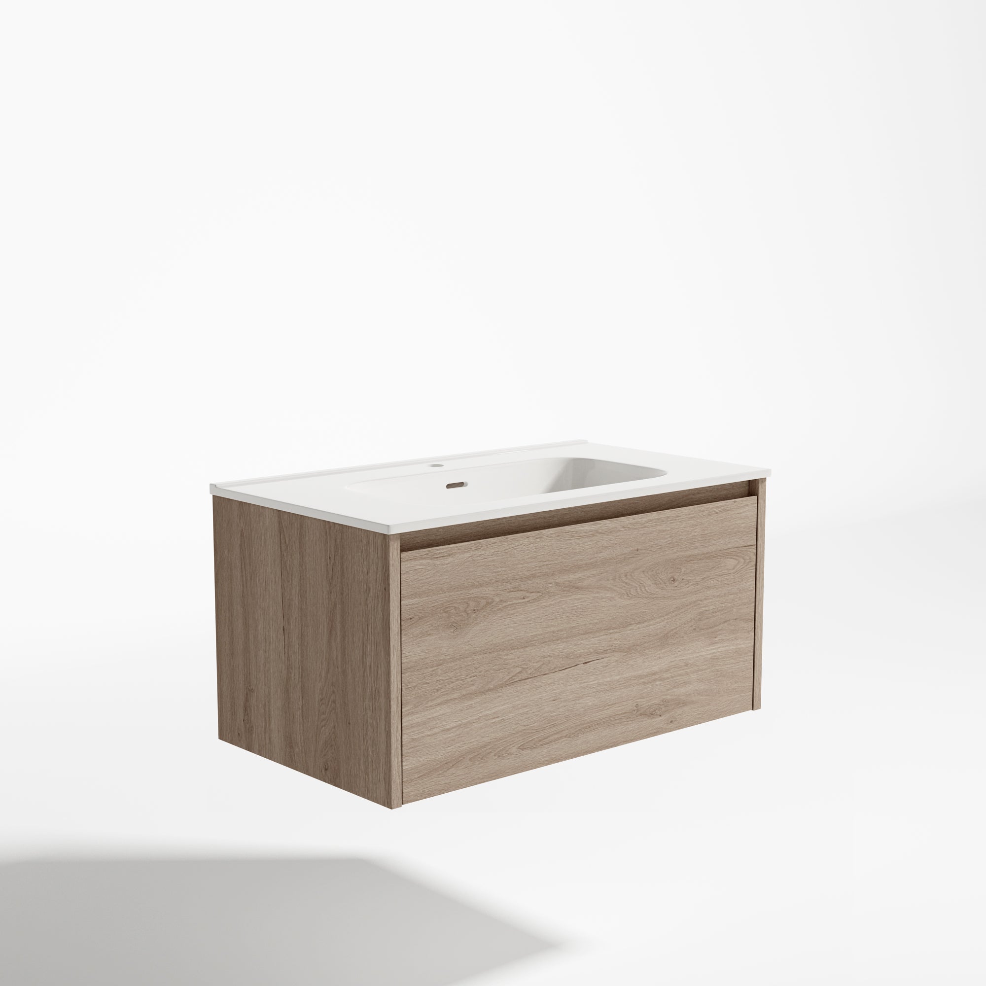 Mueble de baño moon chapa roble 80x45 cm