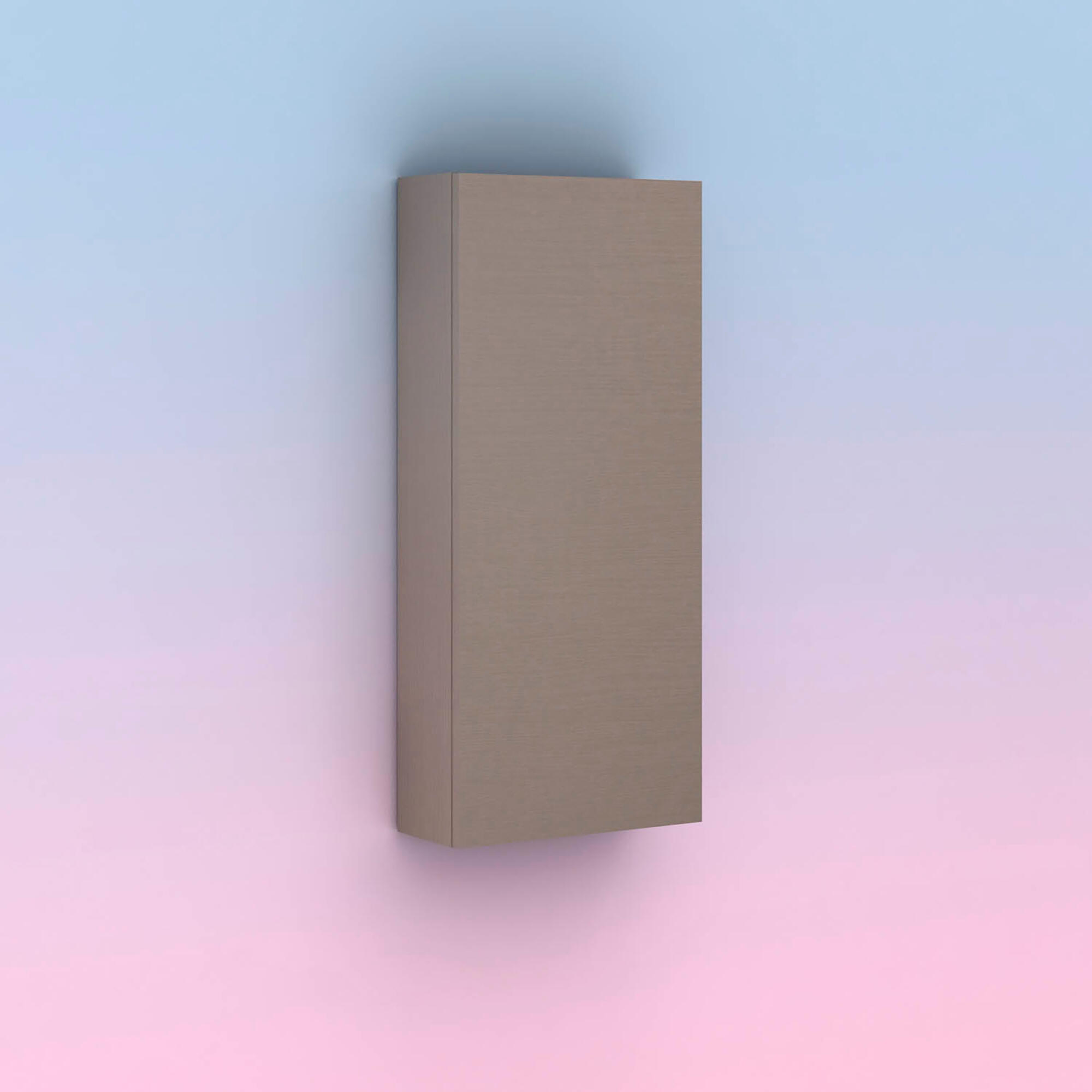 Armario de baño kansha fumé arenado 35x80x15 cm