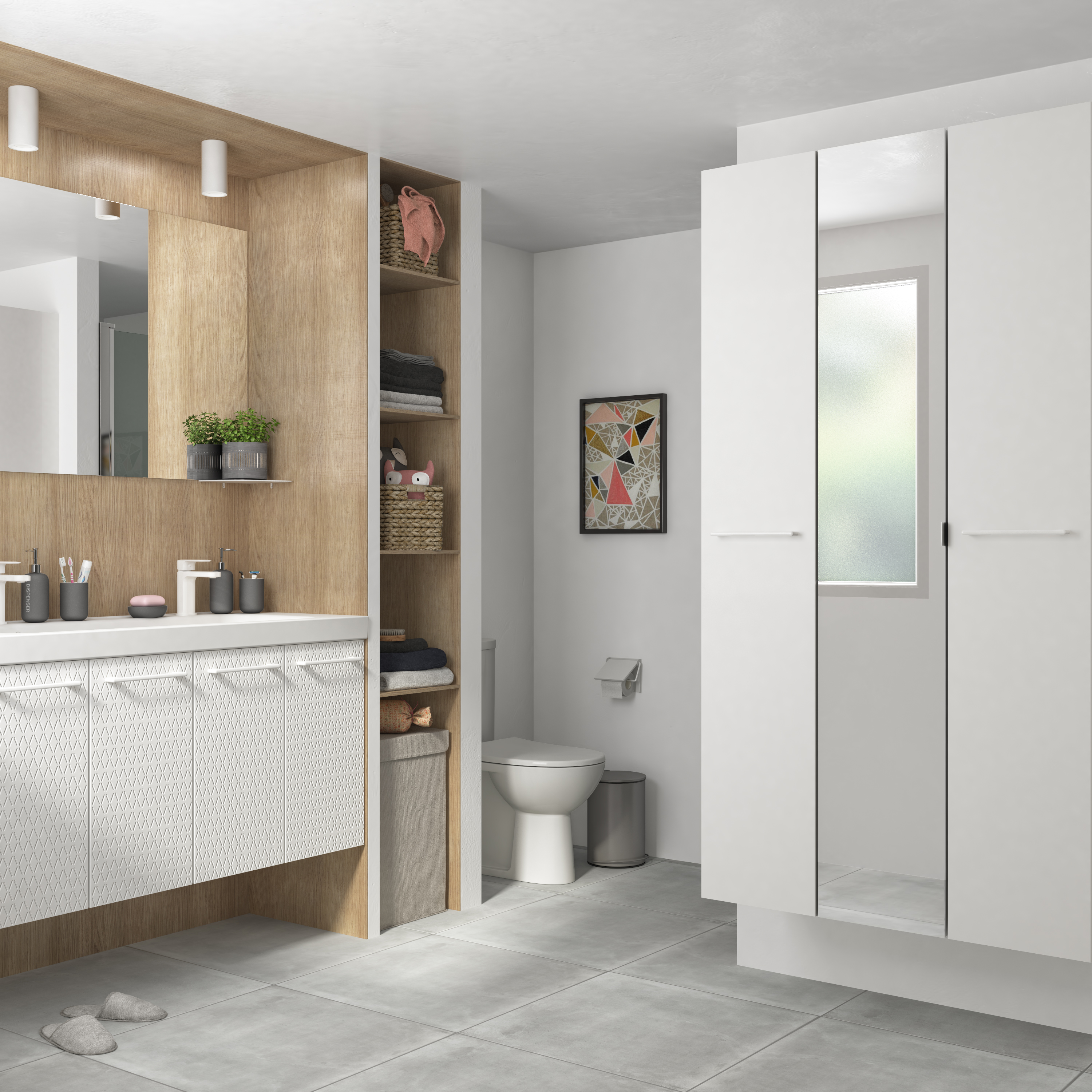 Anta mobile da bagno specchio SENSEA L 30 x H 172.9 x Sp 1.8 cm - 7