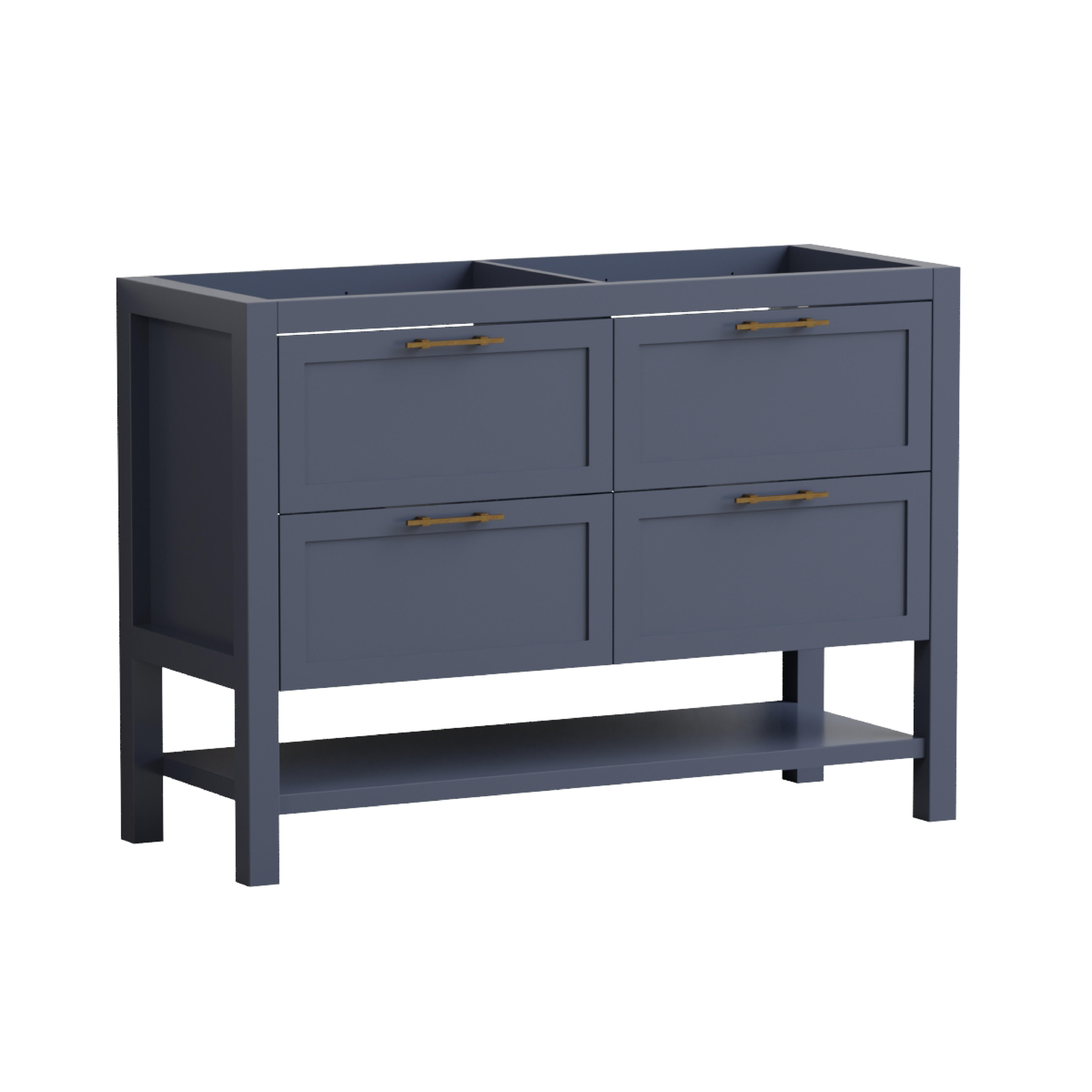 Mueble de baño kende azul 120x45 cm