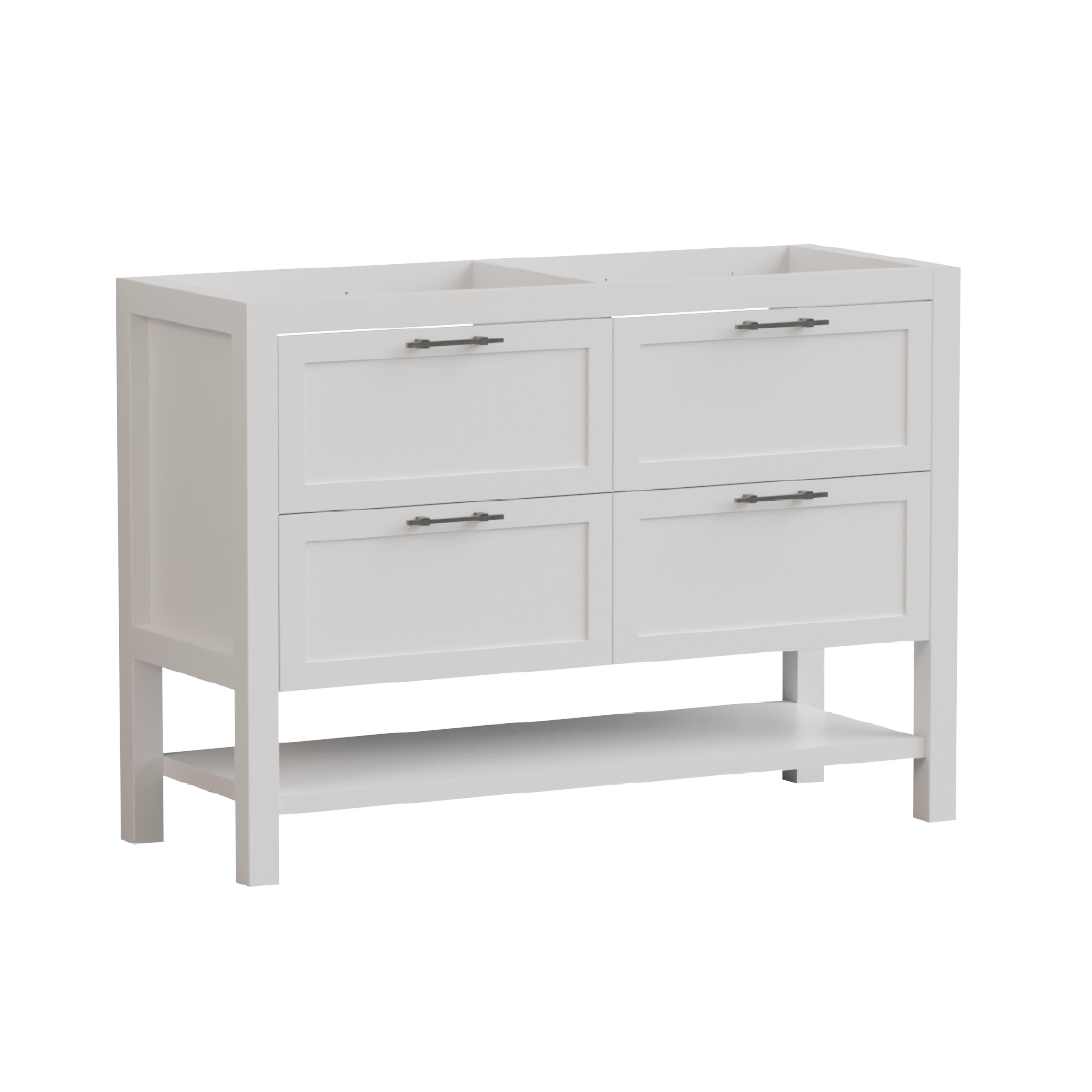 Mueble de baño kende blanco 120x45 cm (lavabo no incluido)