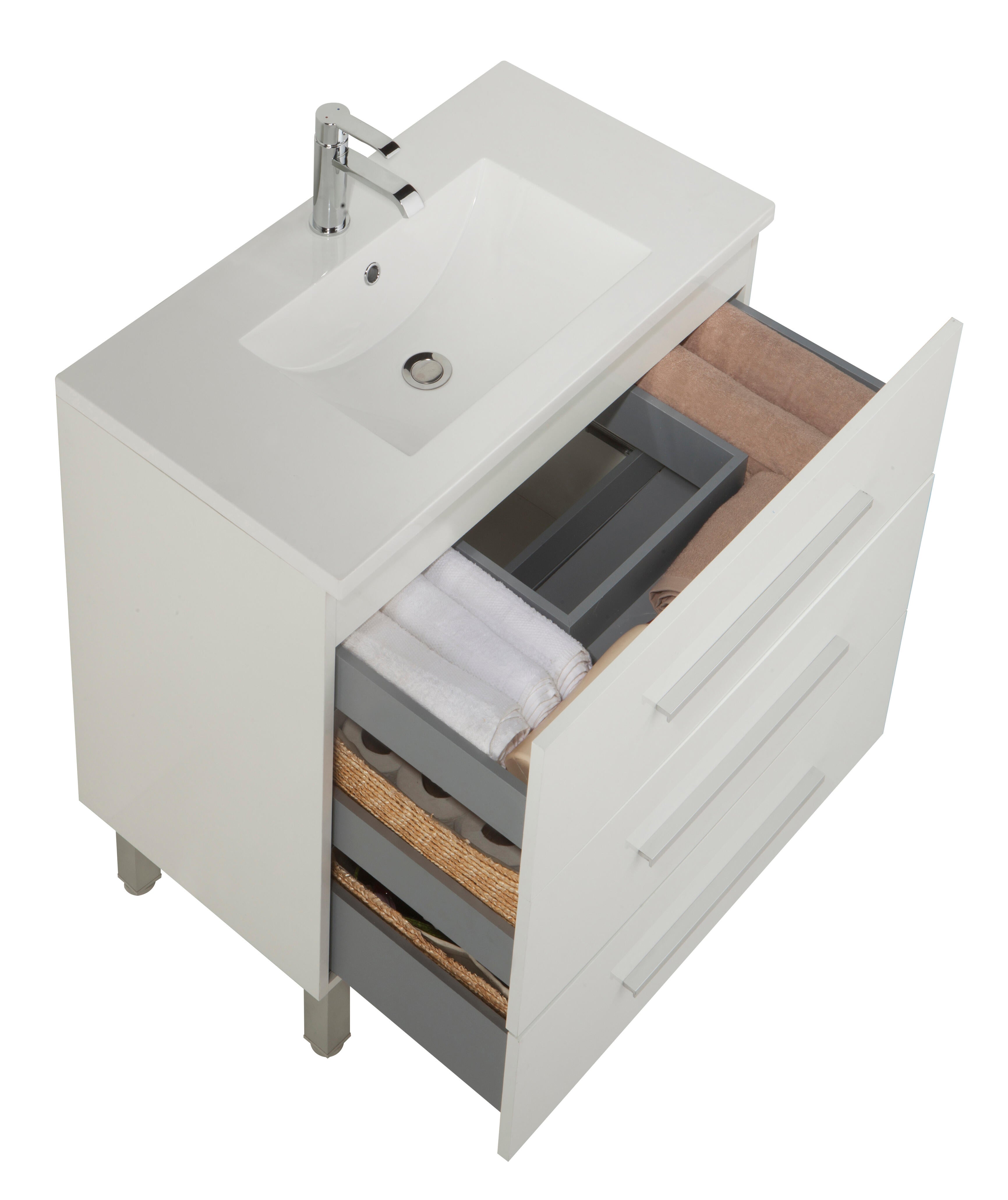 Mueble de baño Madrid blanco 60x45 cm (lavabo no incluido) - 4