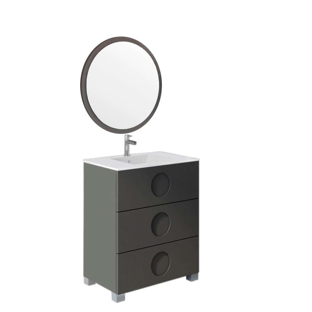 Mueble de baño sphere grafito 70x45 cm
