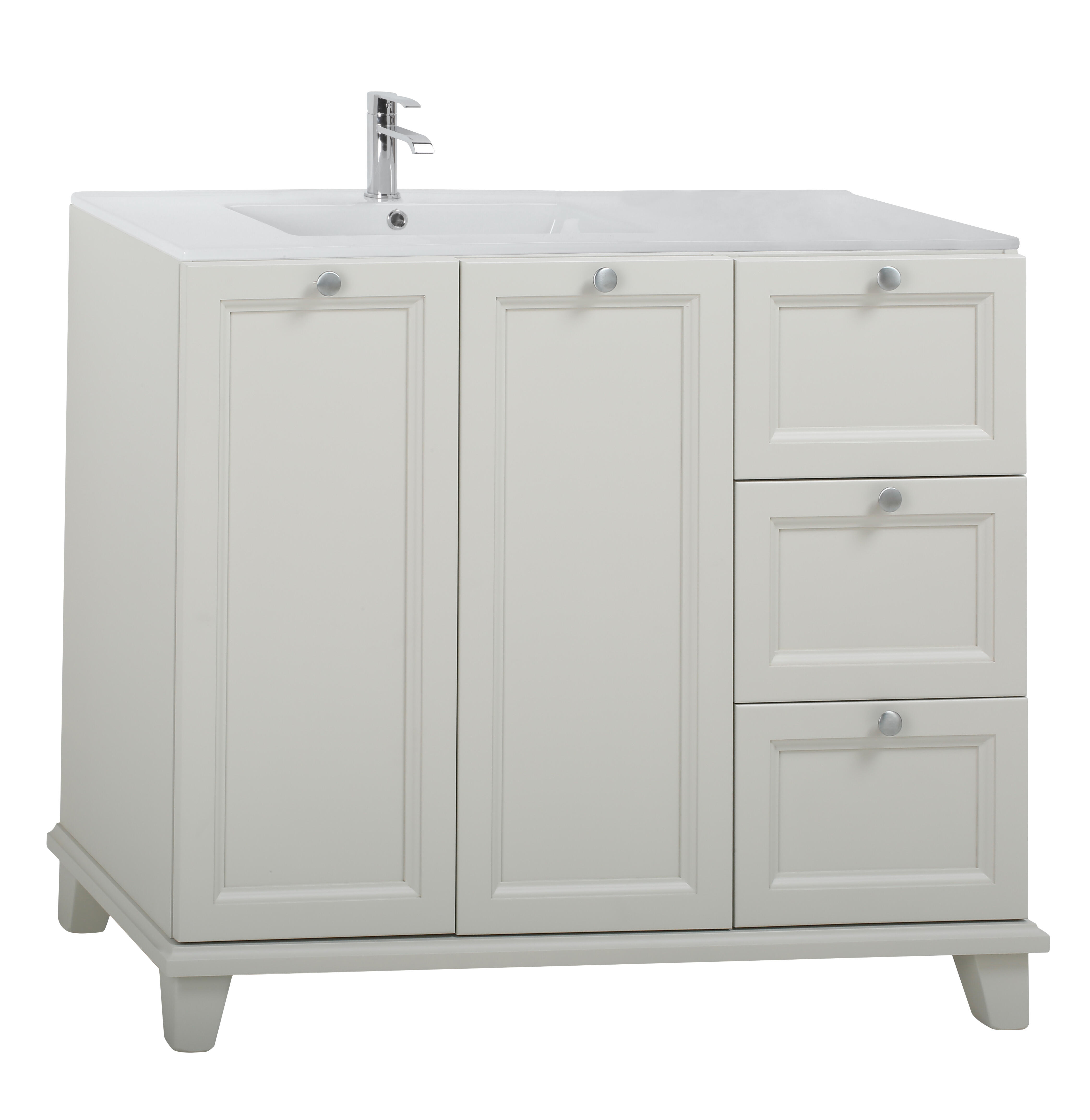 Mueble de baño unike perla 105x45 cm (lavabo no incluido)