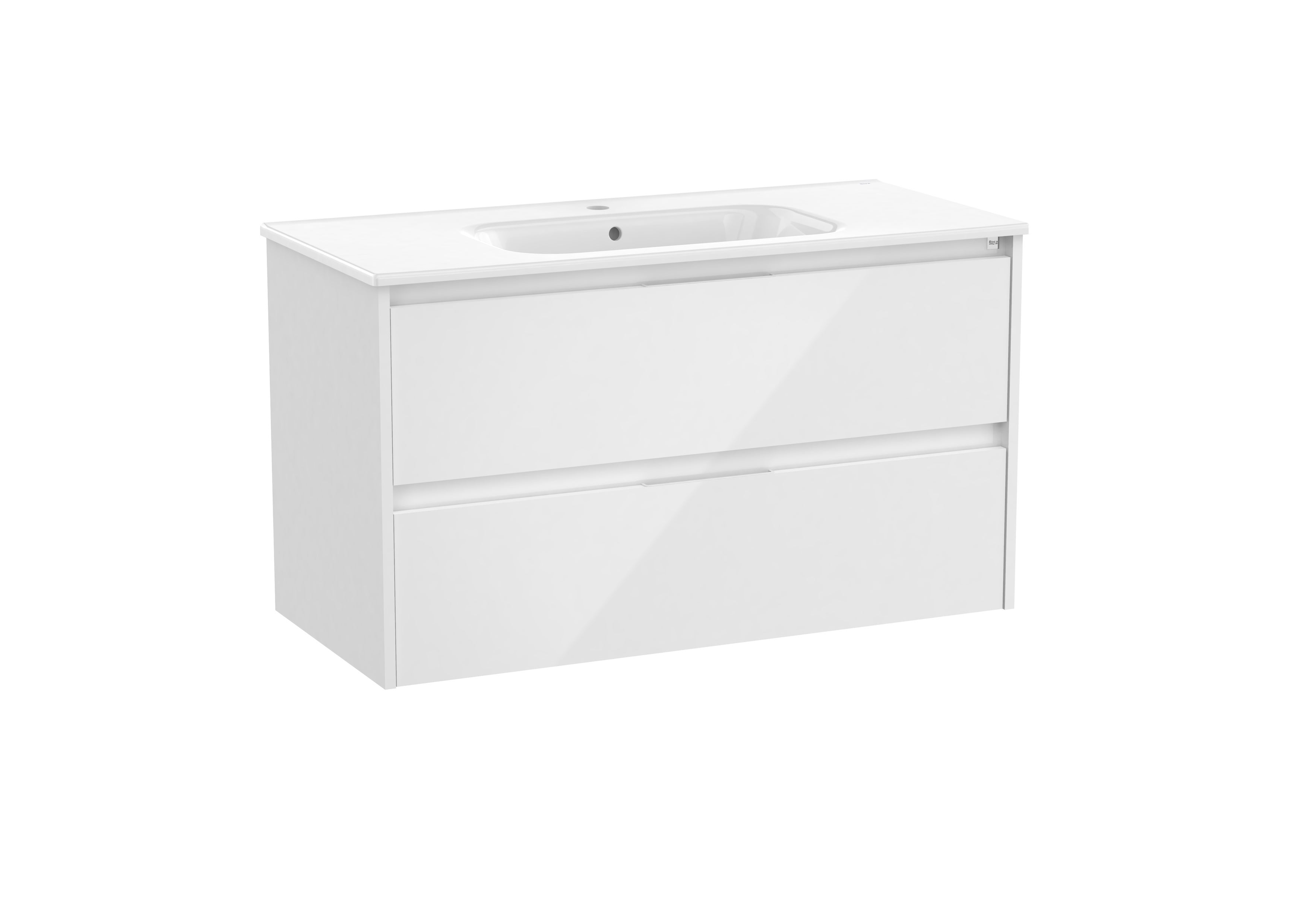 Mueble de baño con lavabo alpine blanco 100x46 cm