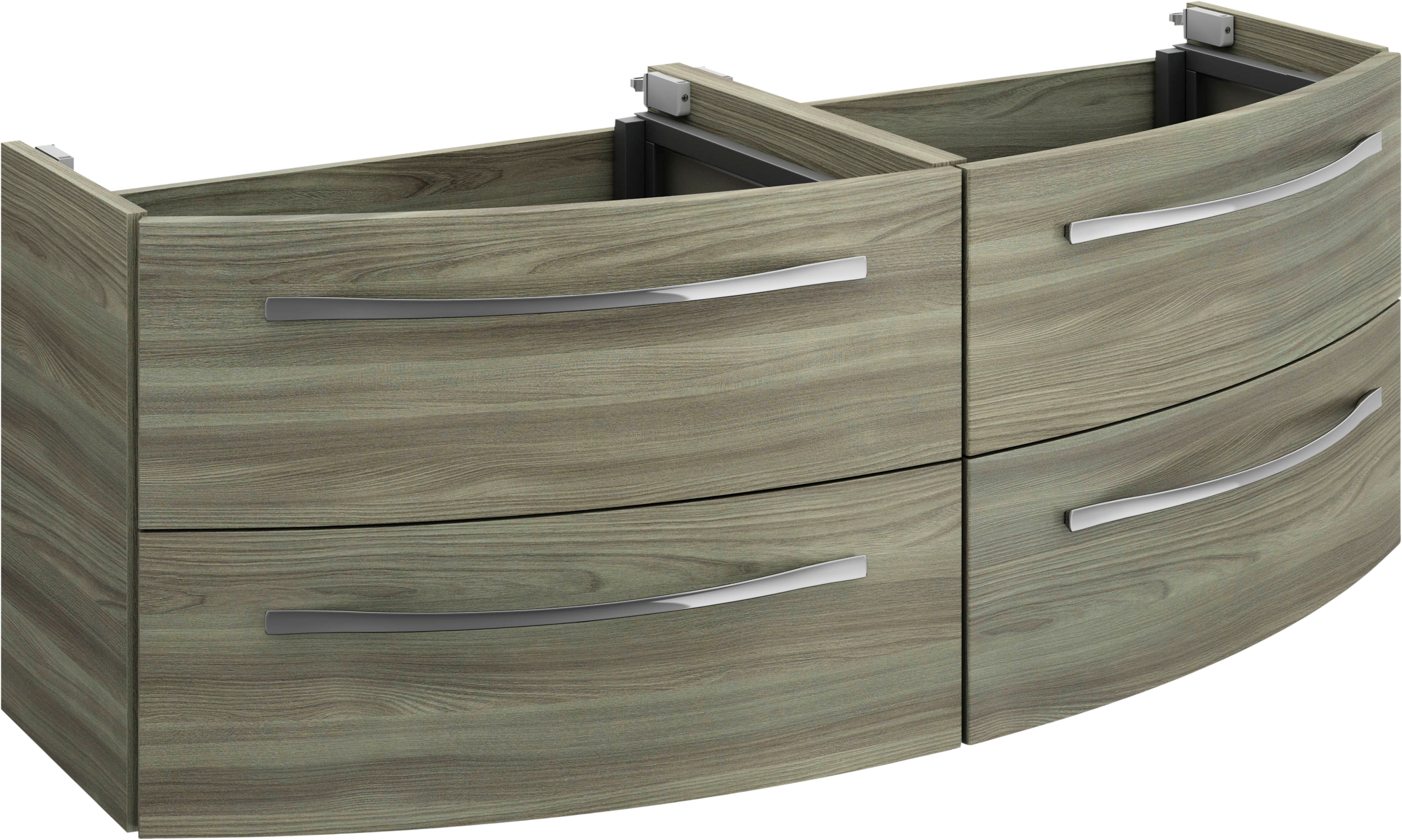 Mueble de baño image gris 130x48 cm (lavabo no incluido)