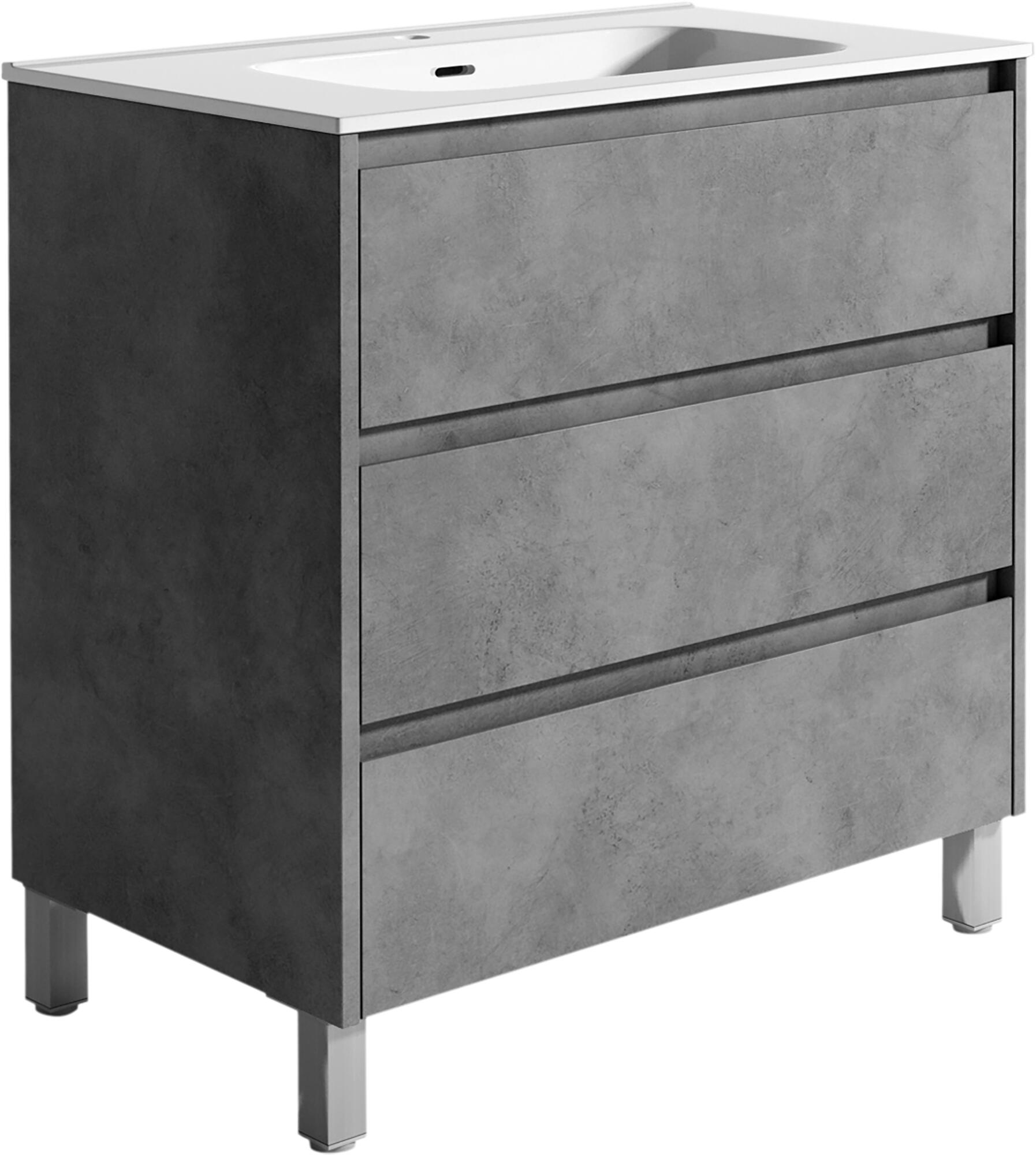 Mueble de baño moon hormigón 80x48 cm