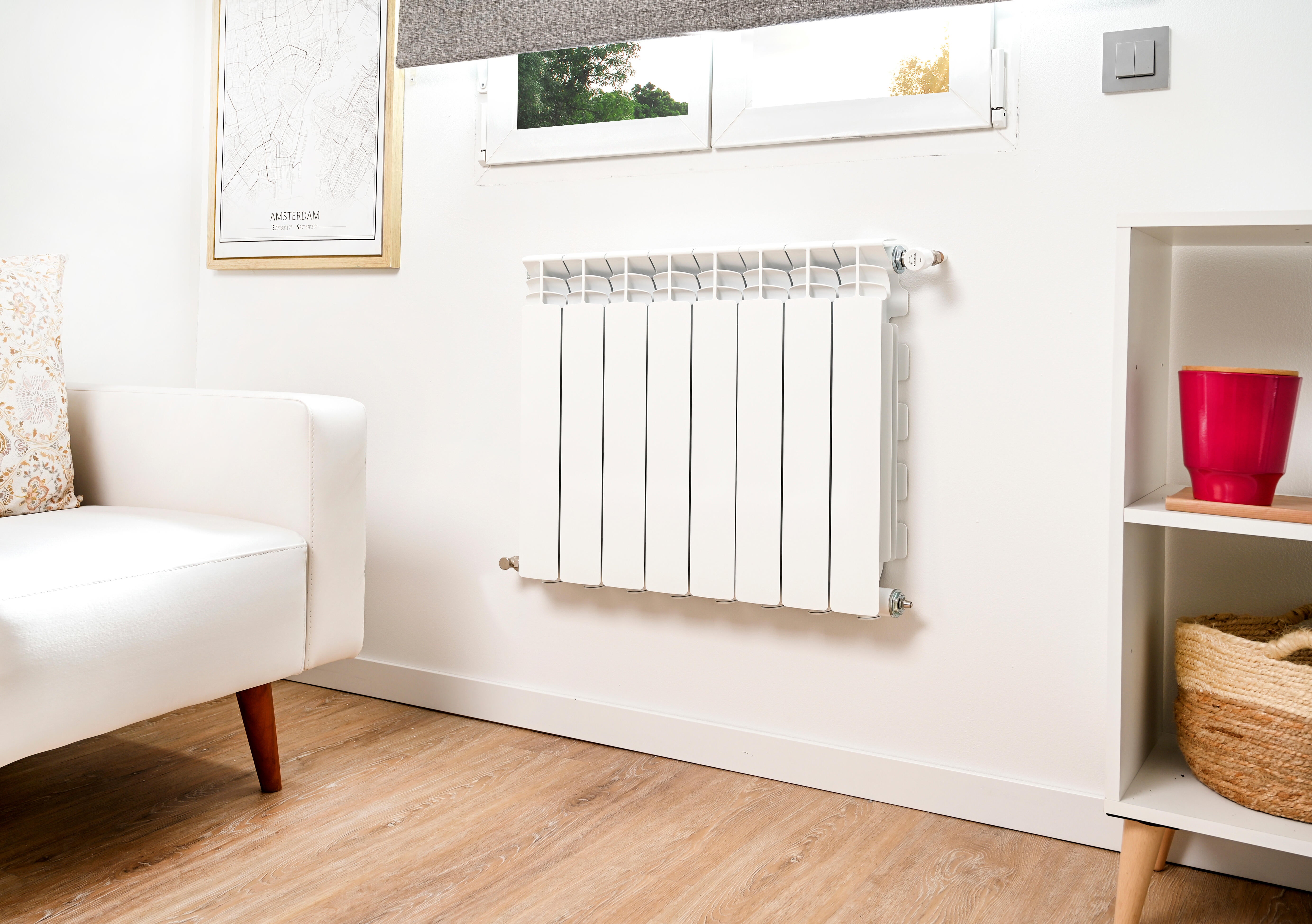 Radiador de água Equation 64 cm 8 elementos 1020 w branco - 9