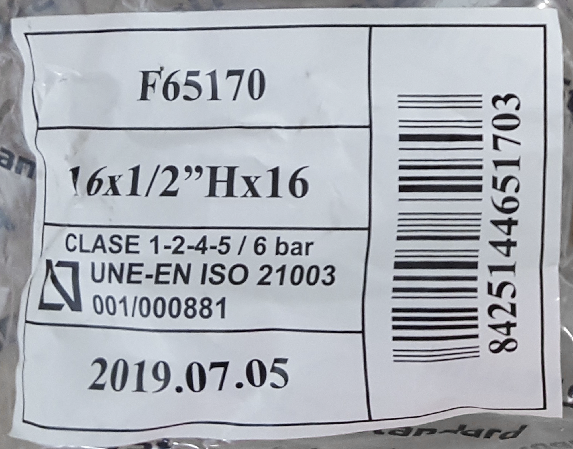 Te multicapa Press Ø16 - H1/2